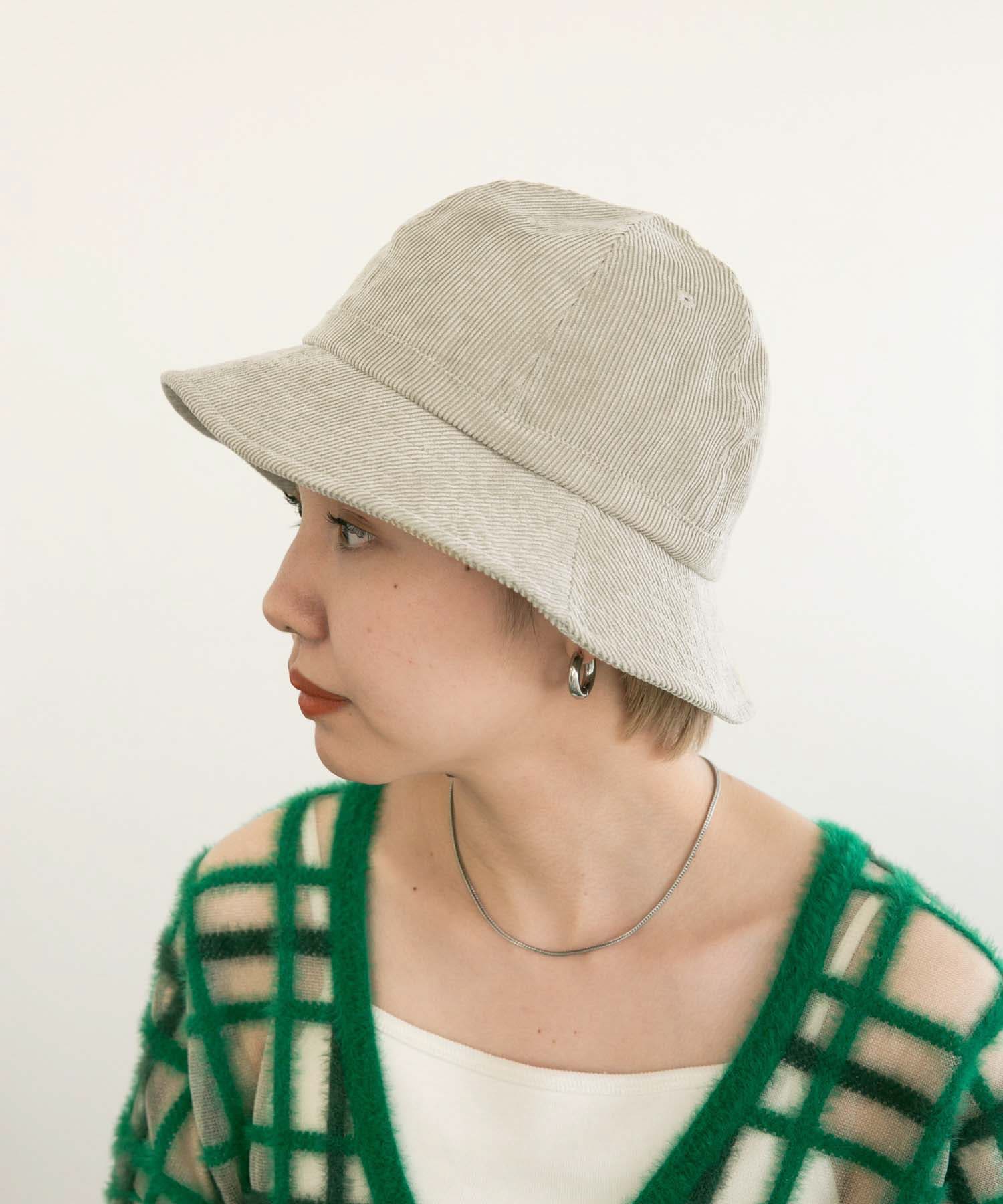 コーデュロイバケットHAT GREIGE one