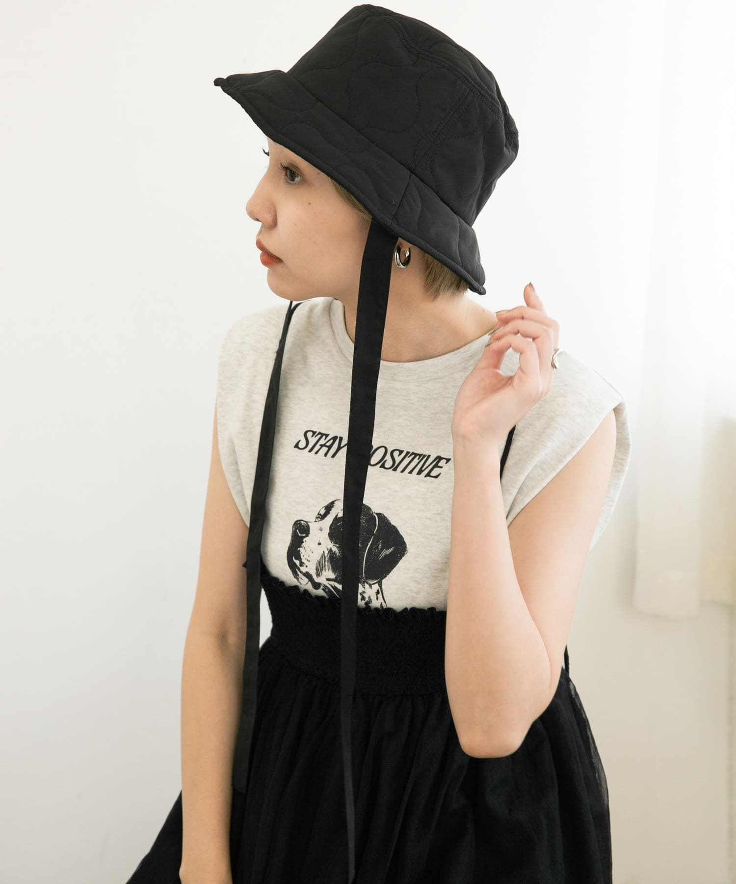 リボン付きキルティングバケットHAT(one IVORY): 帽子｜URBAN RESEARCH