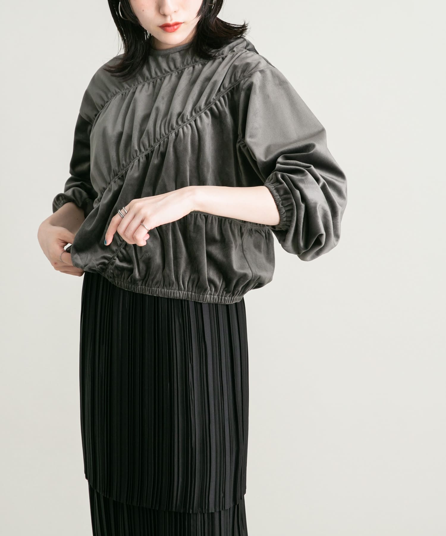 身長：160cm サイズ：one
