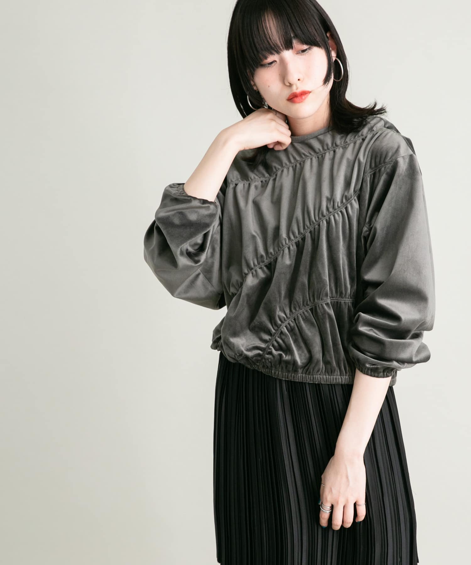 身長：160cm サイズ：one