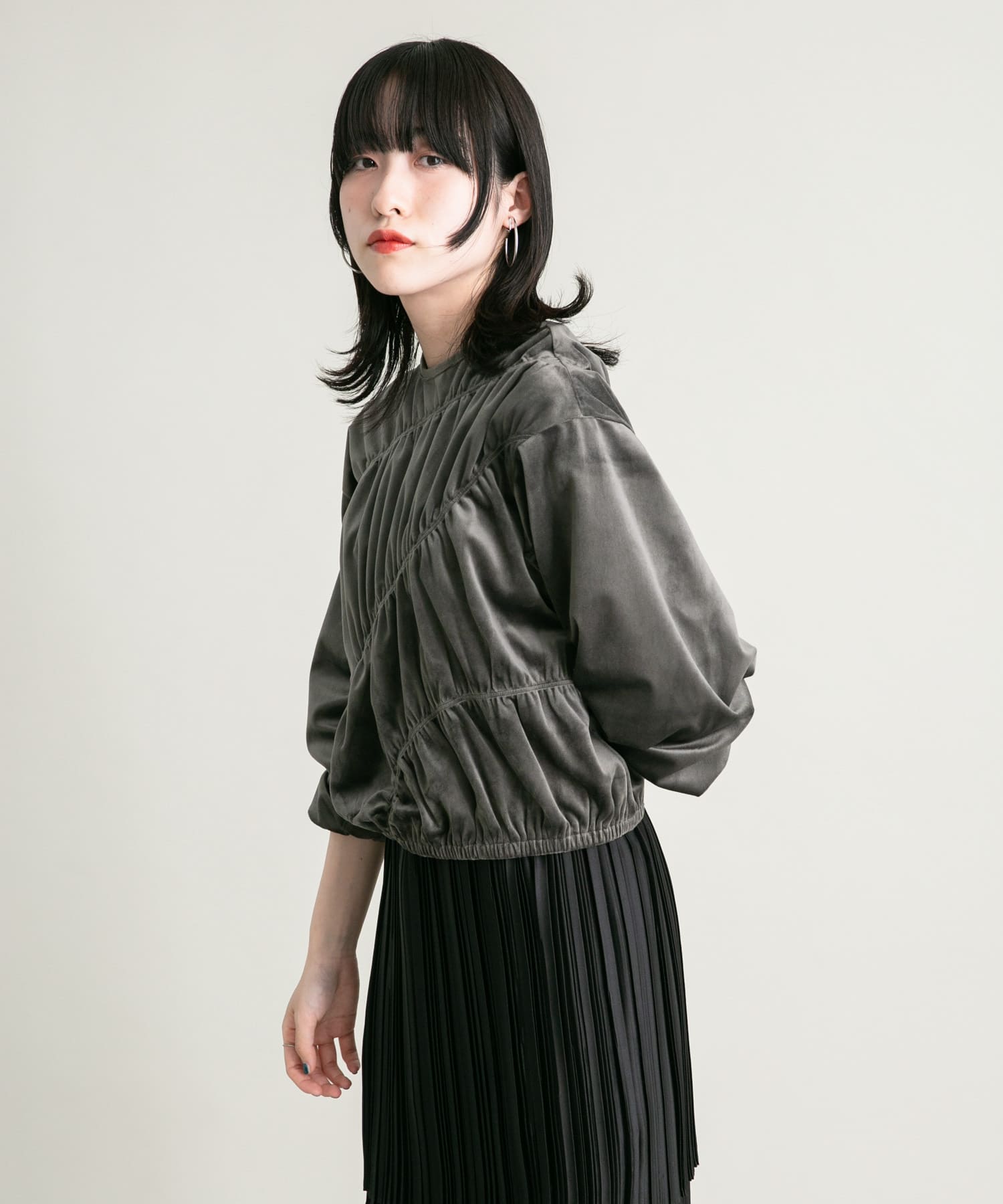 身長：160cm サイズ：one