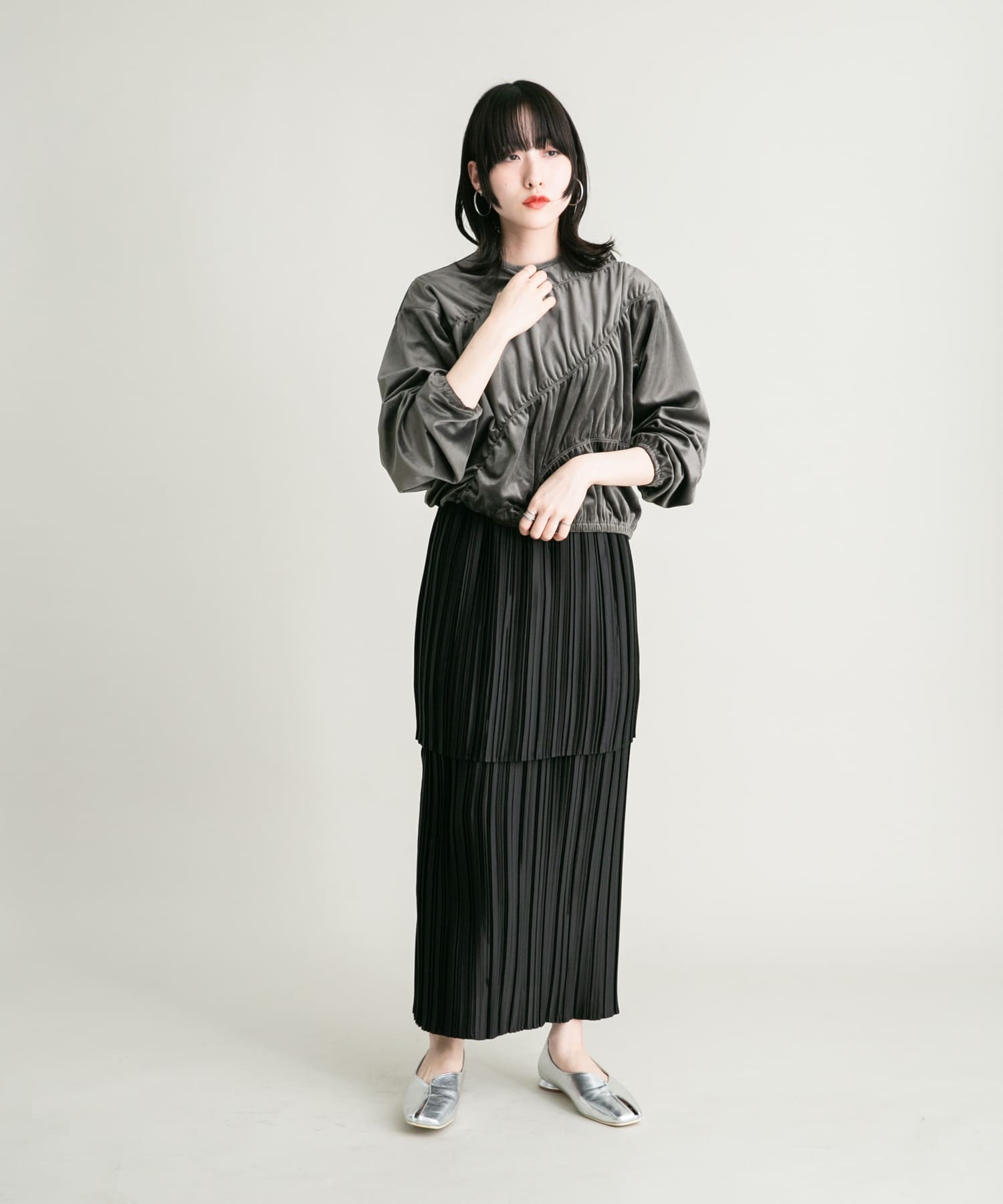 身長：160cm サイズ：one