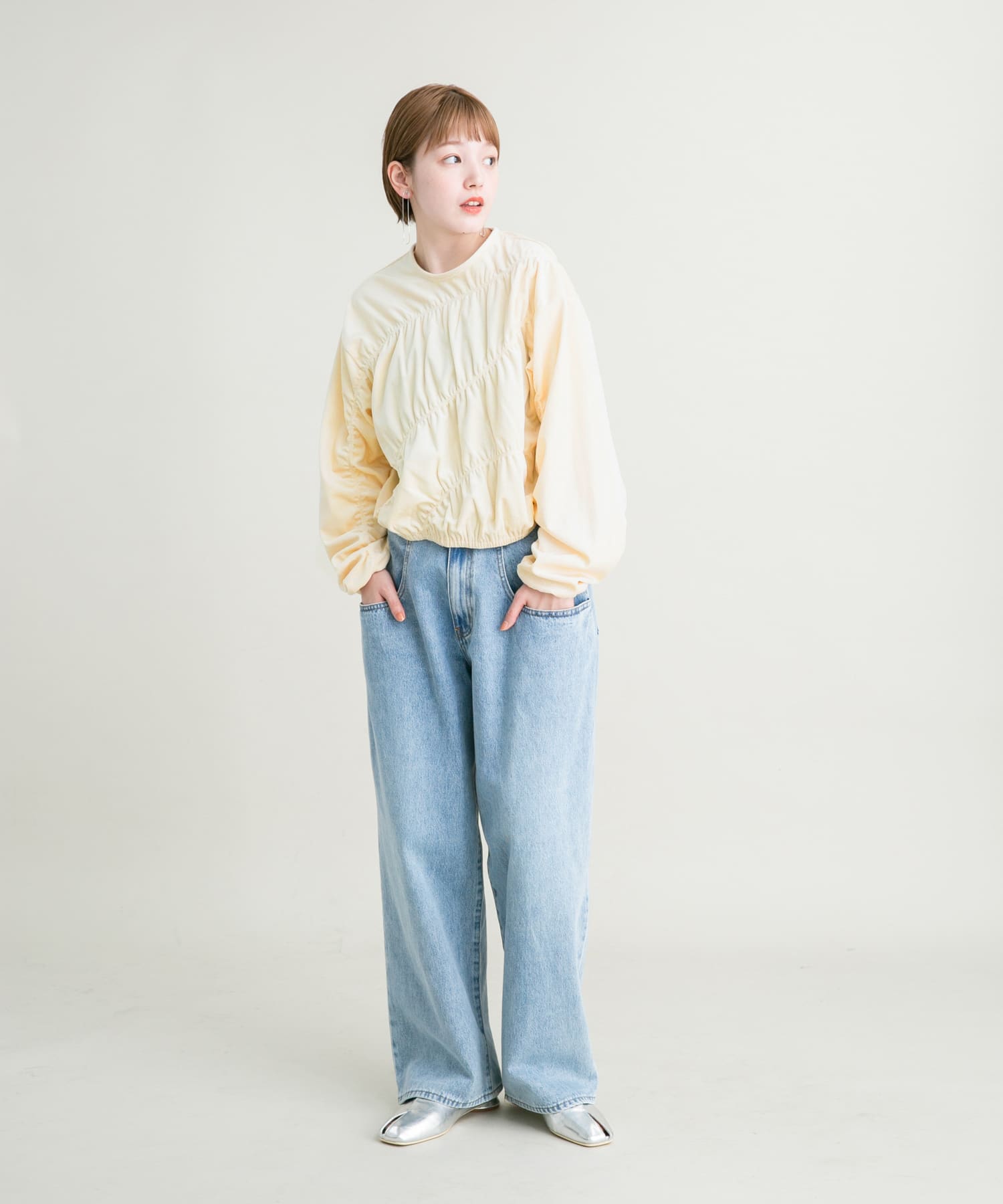 身長：160cm サイズ：one