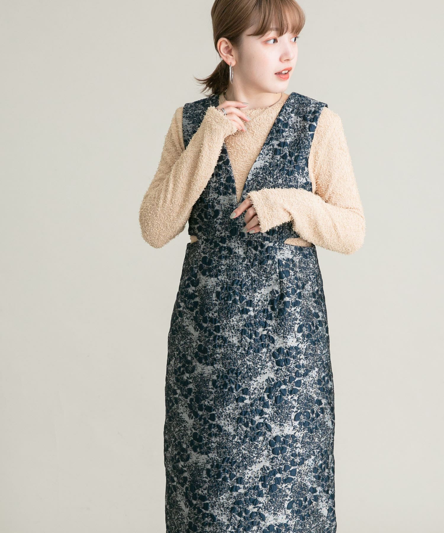 身長：160cm サイズ：one