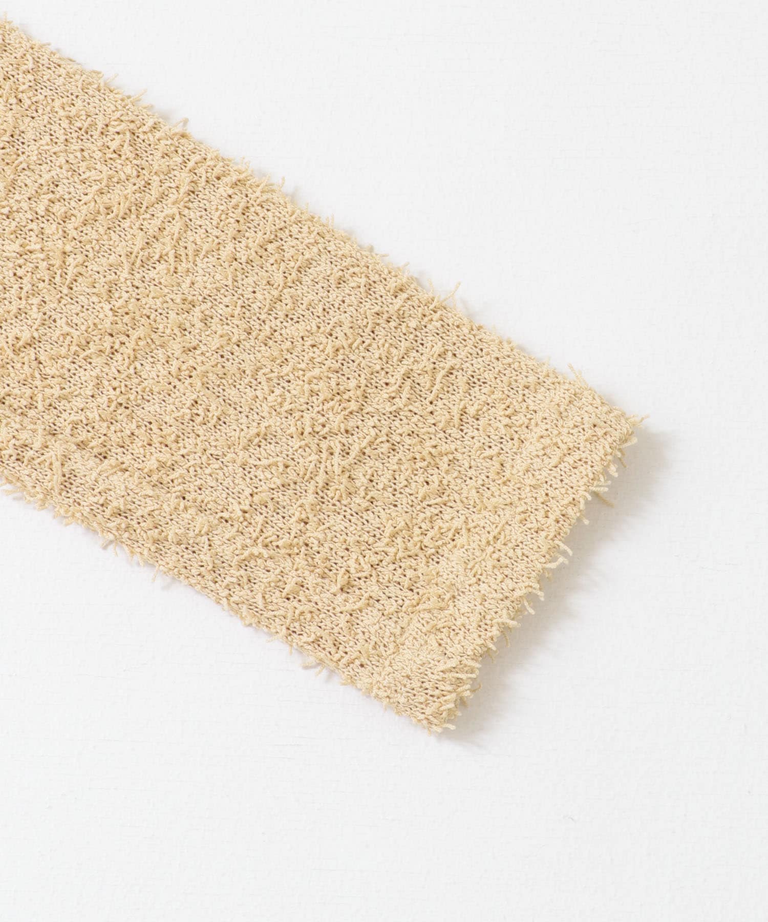 クロップドパイルカットソー BEIGE one