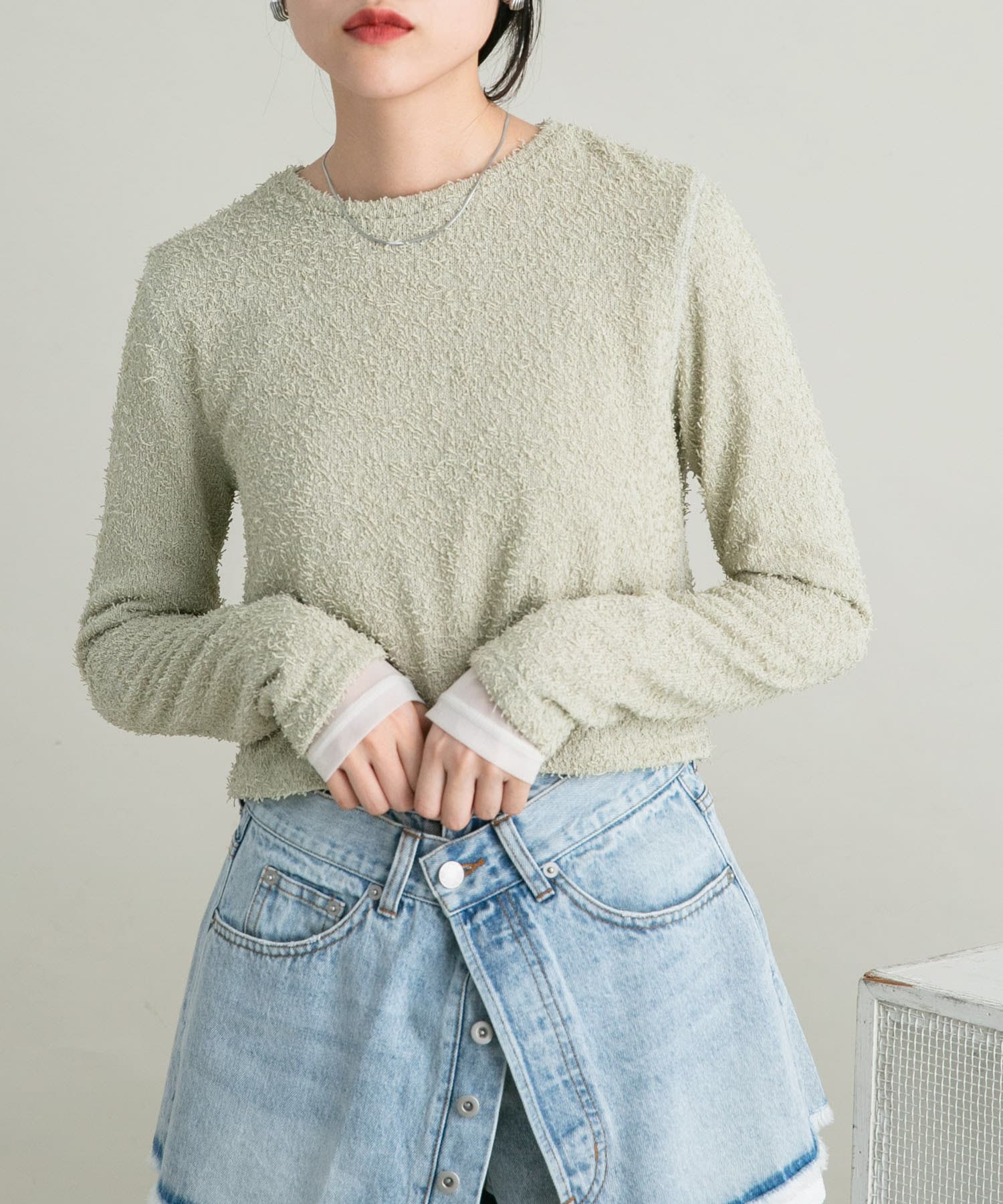 身長：160cm サイズ：one