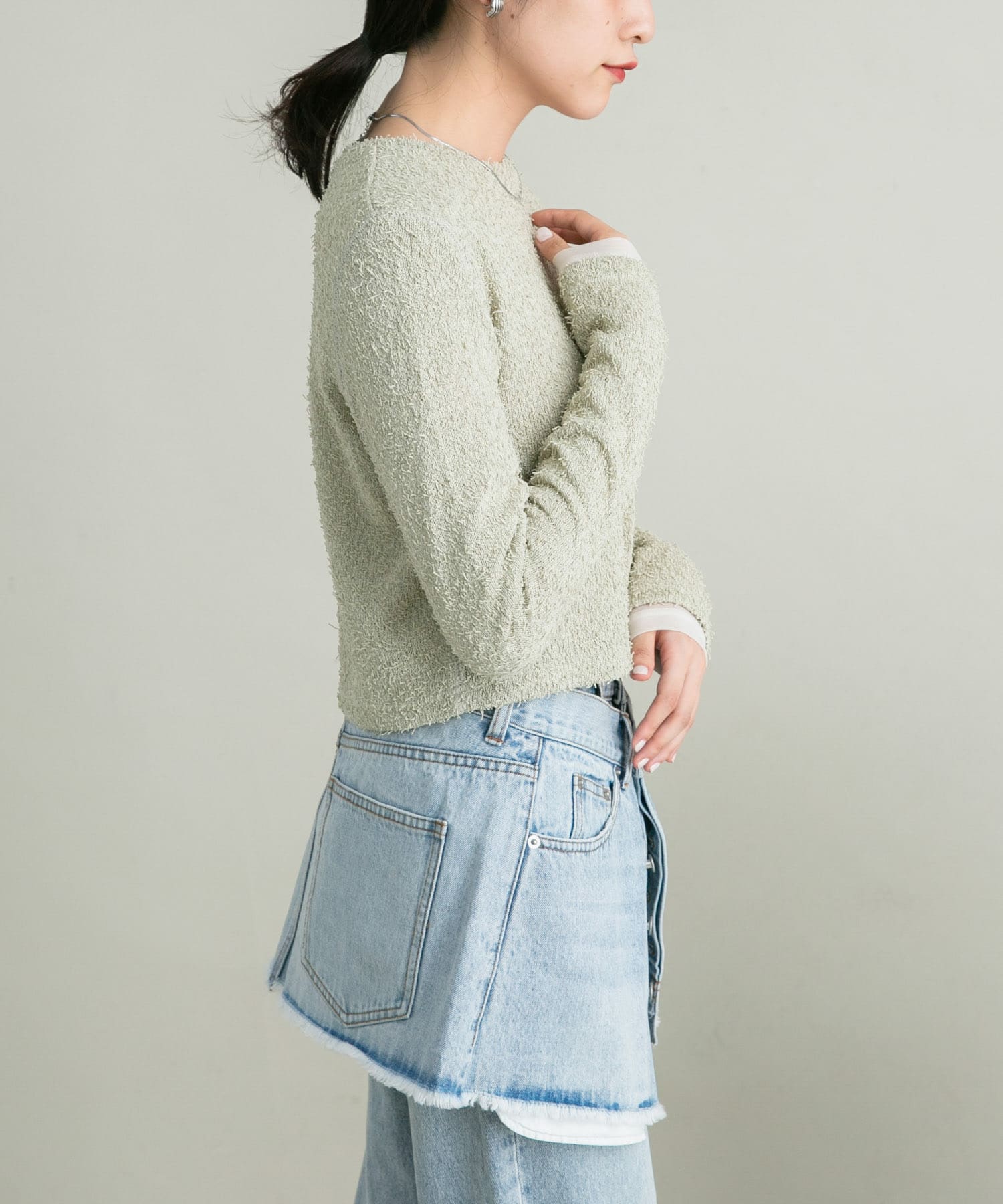 身長：160cm サイズ：one