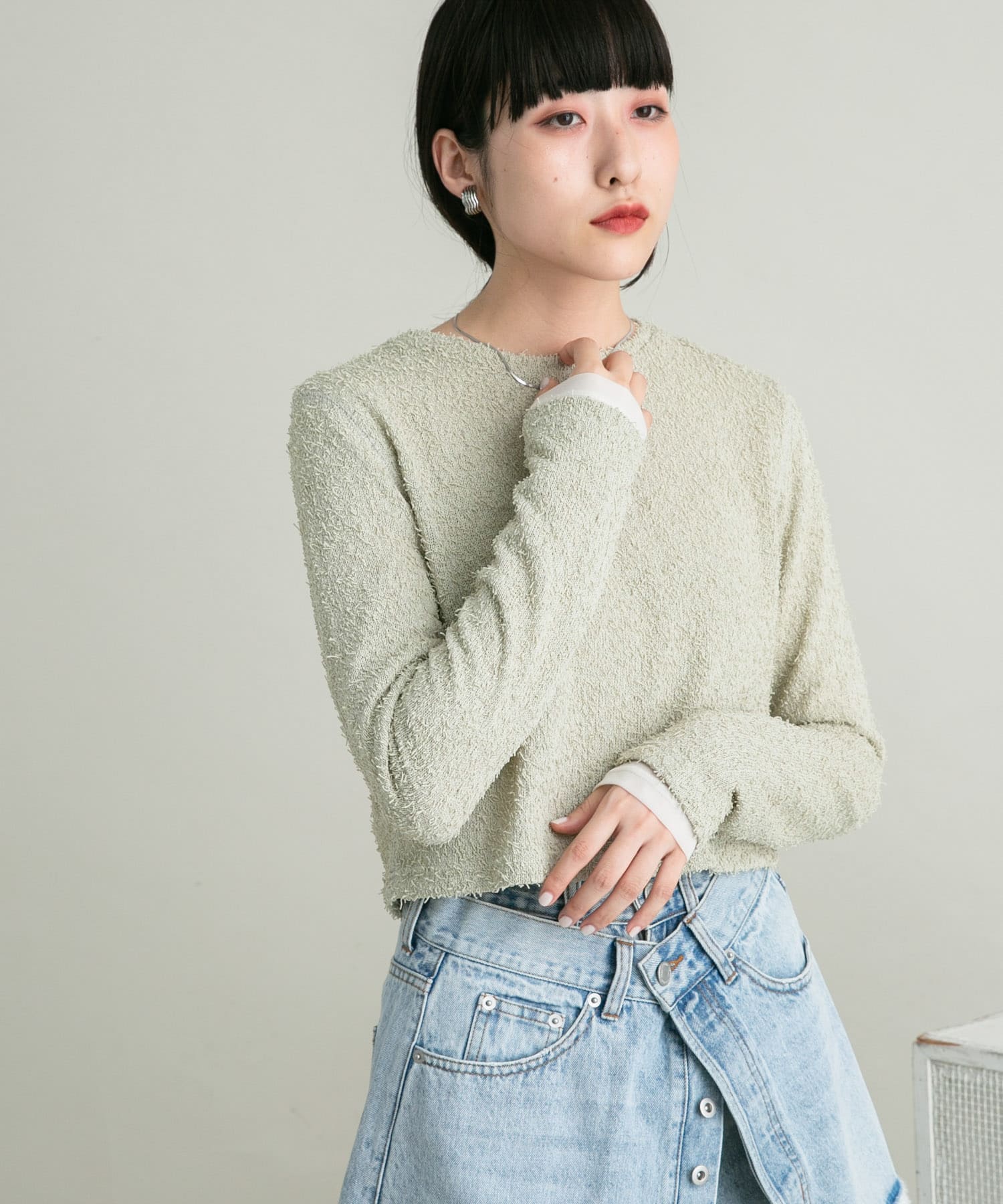 身長：160cm サイズ：one