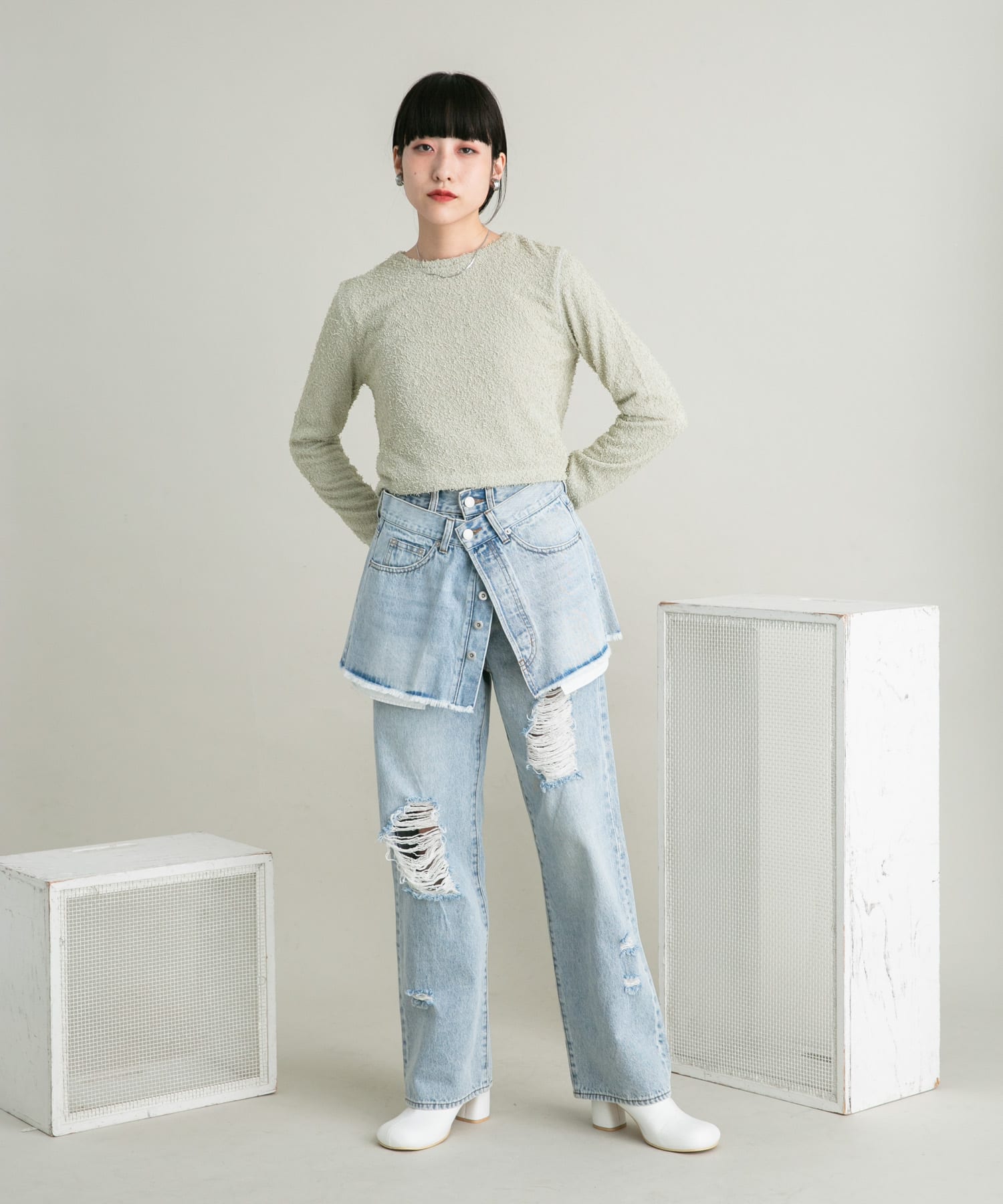 身長：160cm サイズ：one