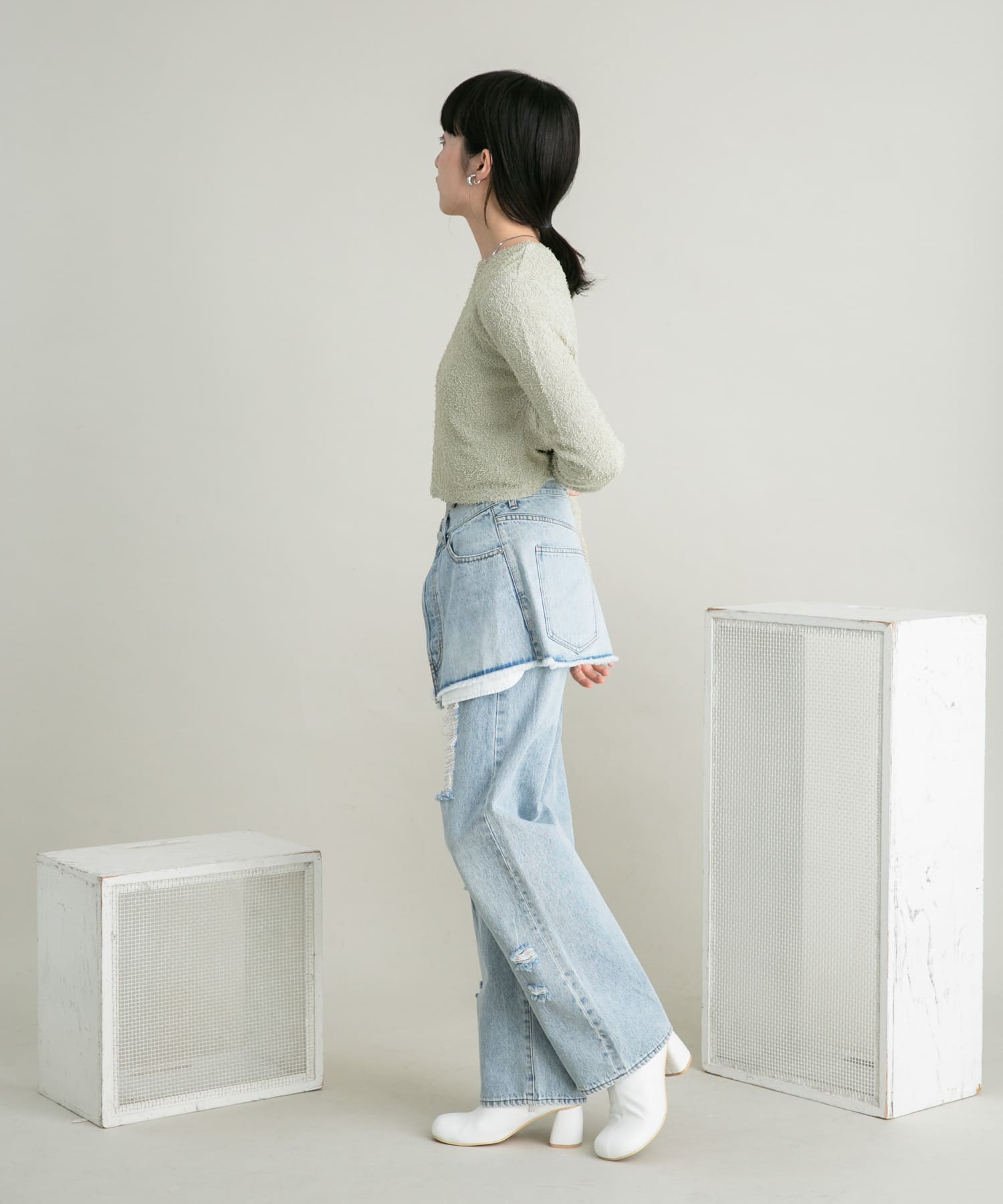 身長：160cm サイズ：one