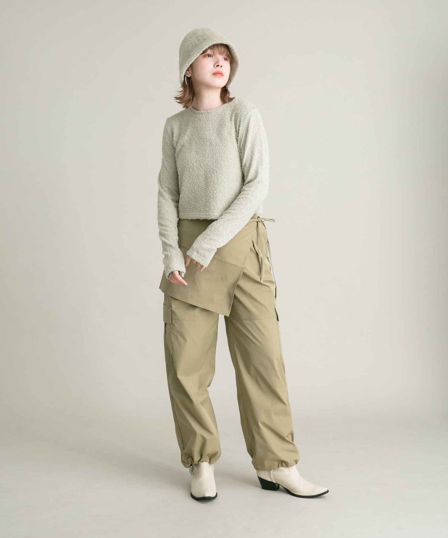 身長：160cm サイズ：one
