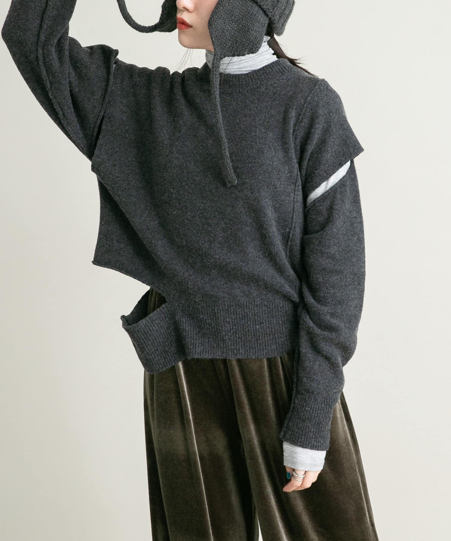 身長：160cm サイズ：one