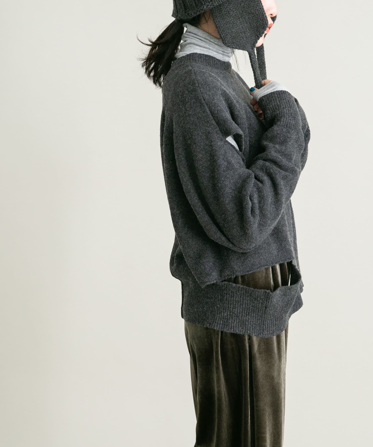 身長：160cm サイズ：one