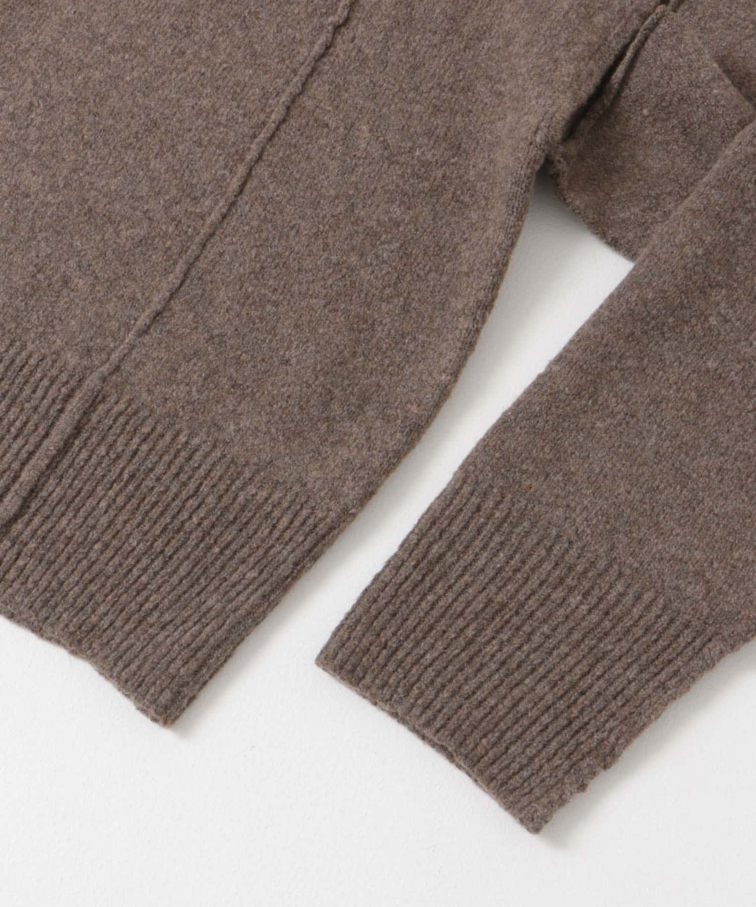 CUTOUTアウトリンキングニット BROWN one