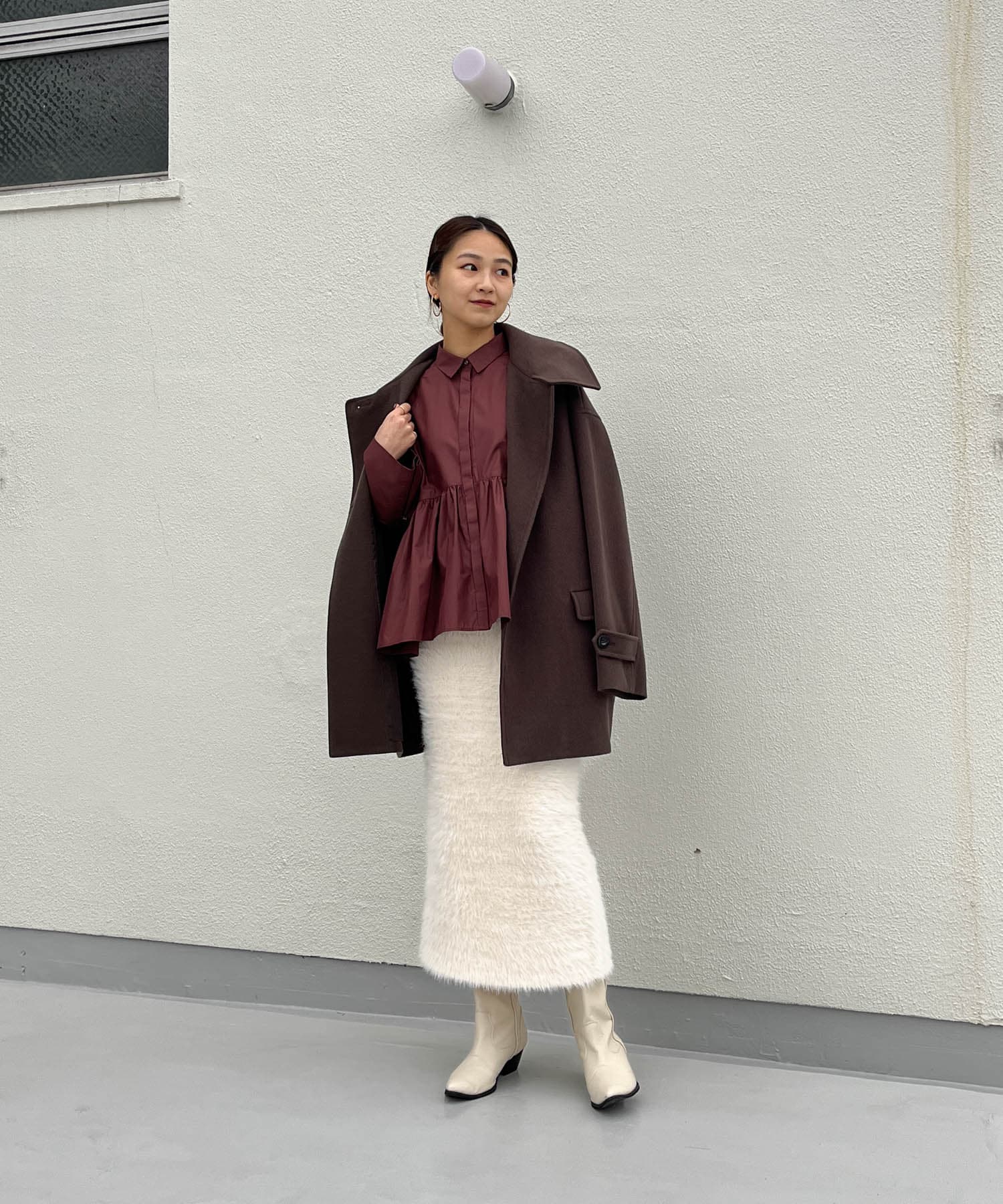 身長：166cm サイズ：one
