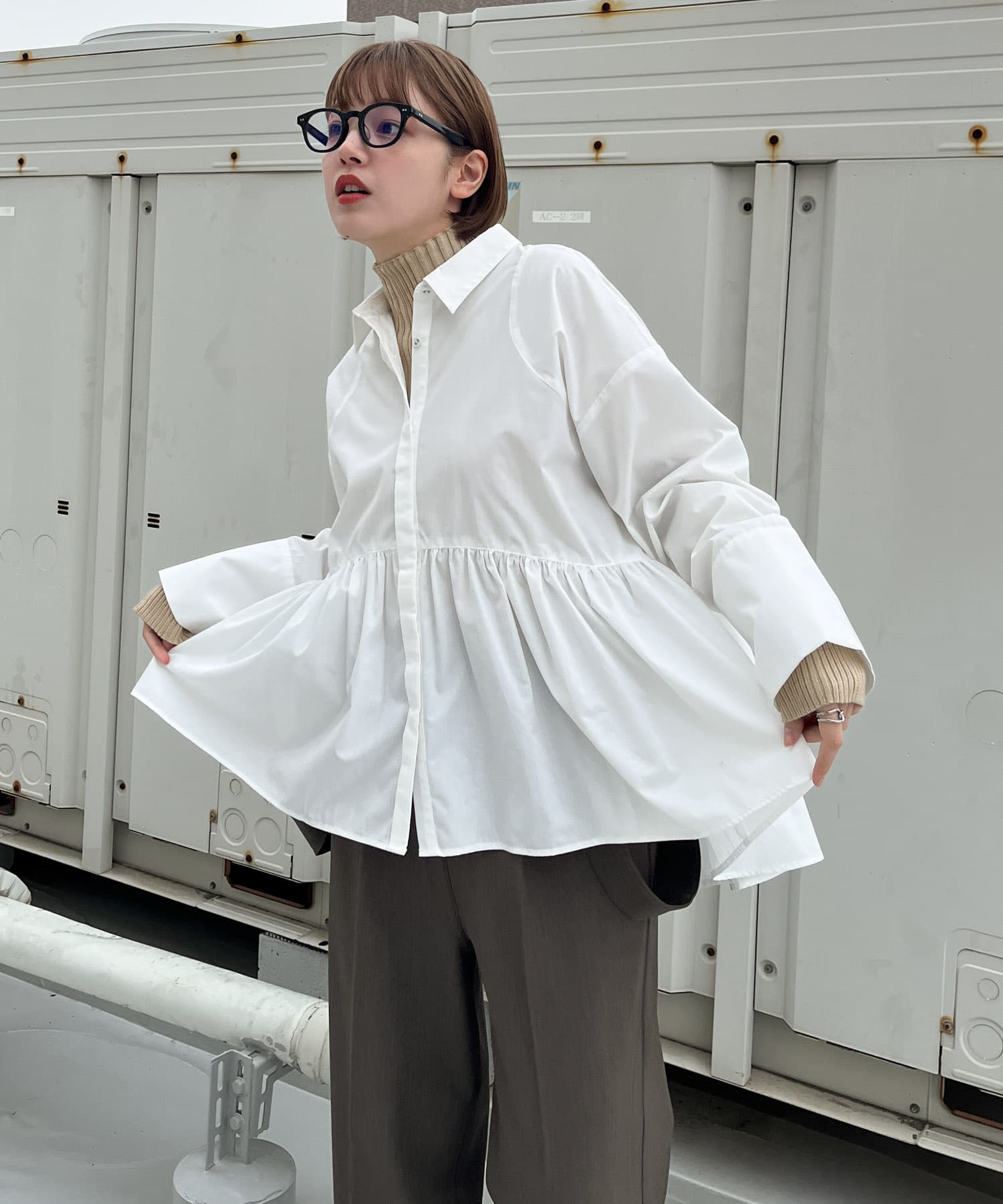 身長：160cm サイズ：one