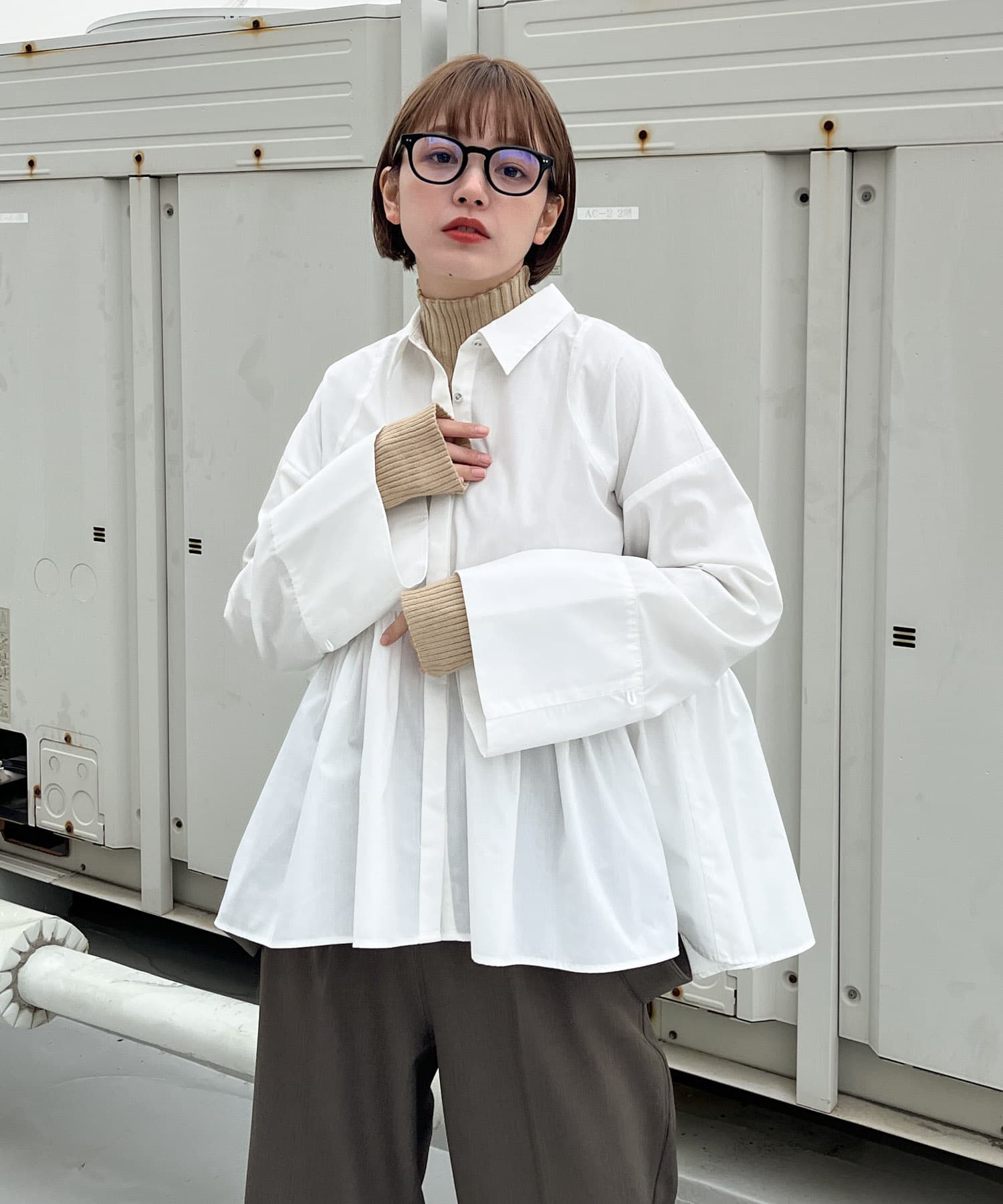 身長：160cm サイズ：one
