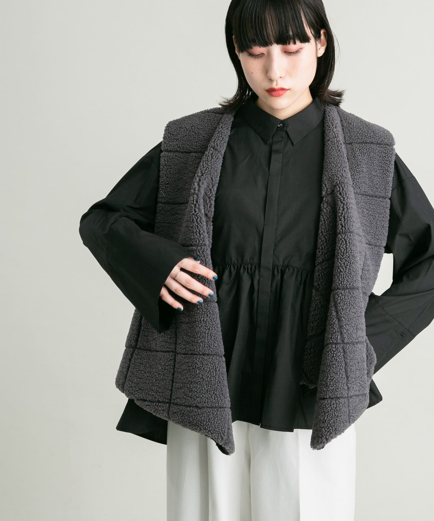 身長：160cm サイズ：one
