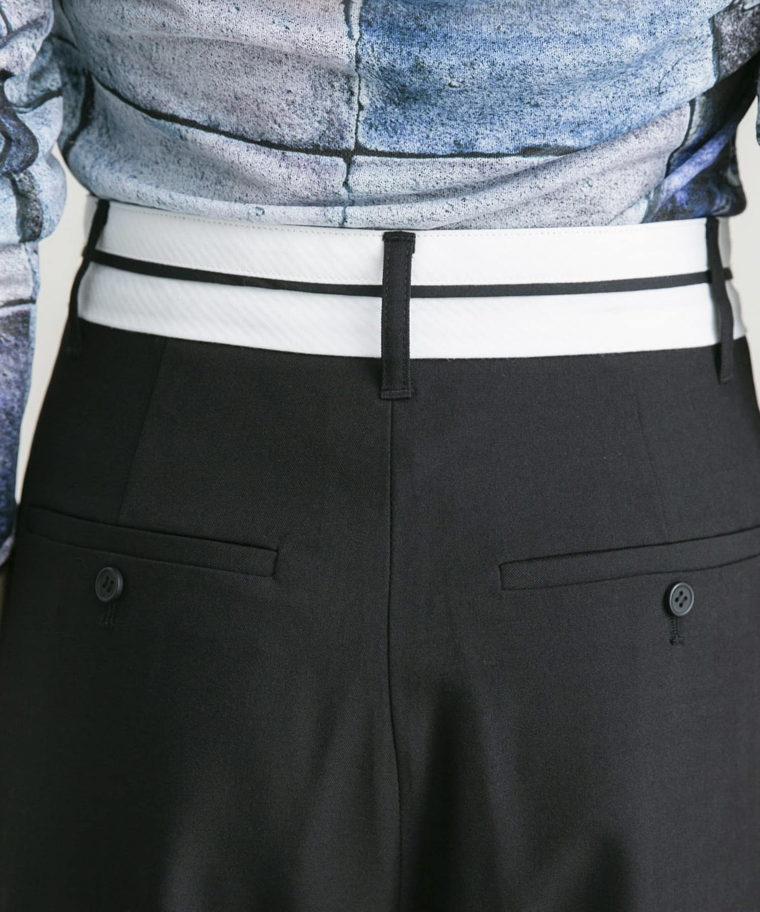 マーベルトデザインパンツ BLACK 36