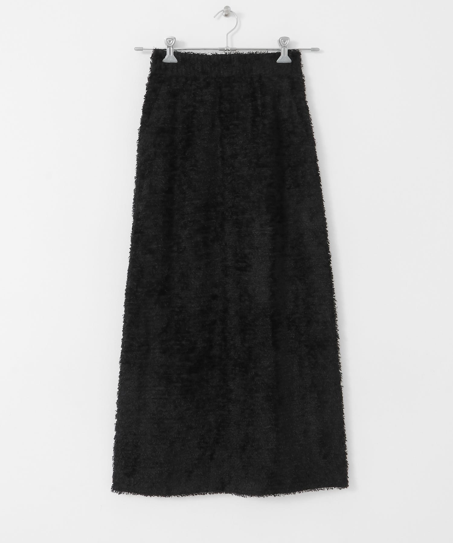 ミニフリンジタイトスカート BLACK one