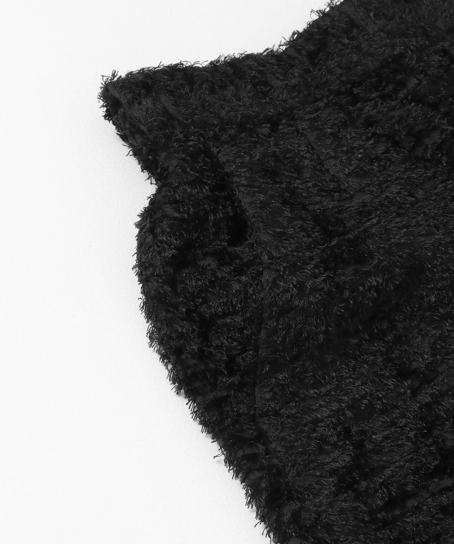 ミニフリンジタイトスカート BLACK one
