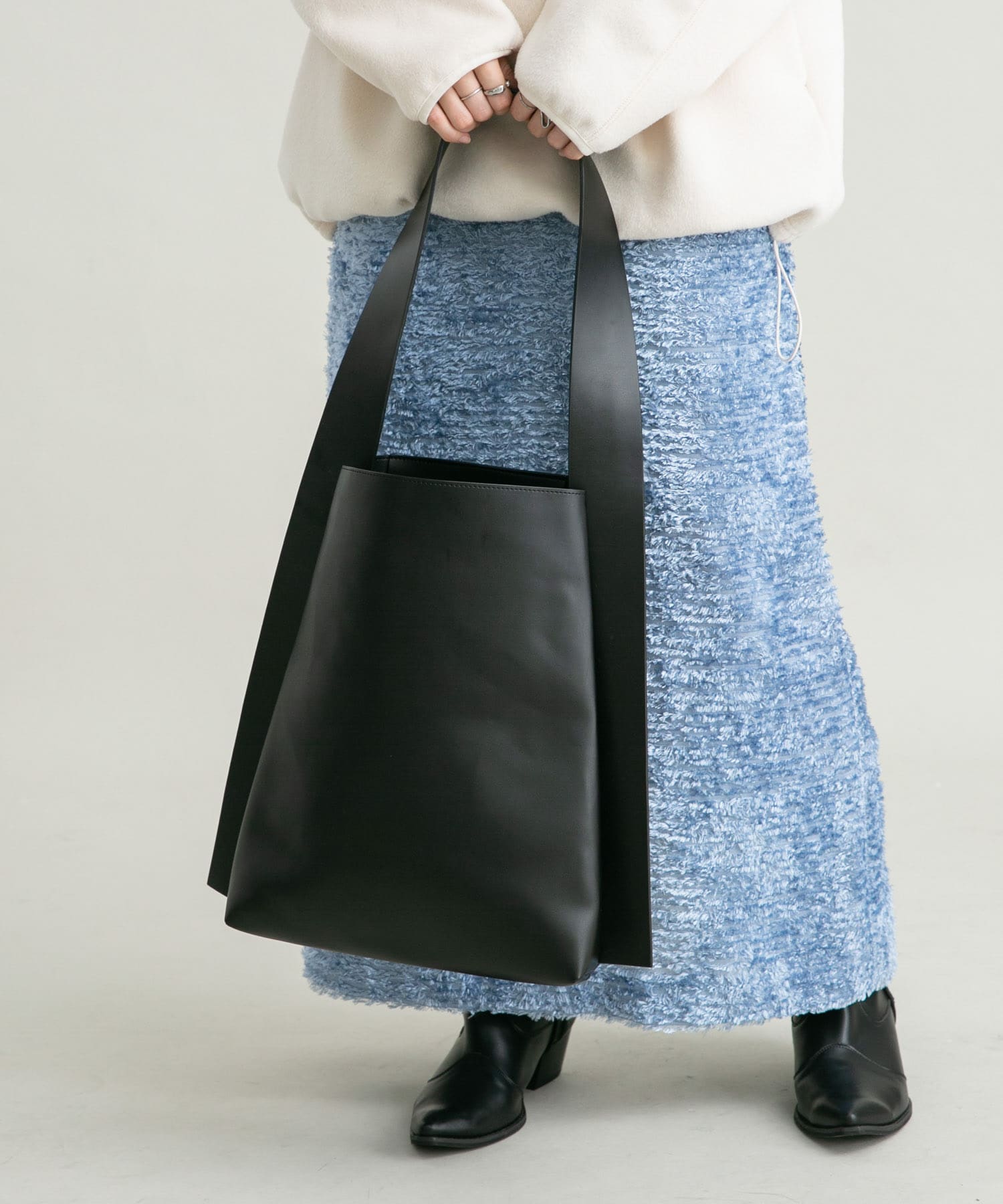 サンドデザインショルダーBAG BLACK one