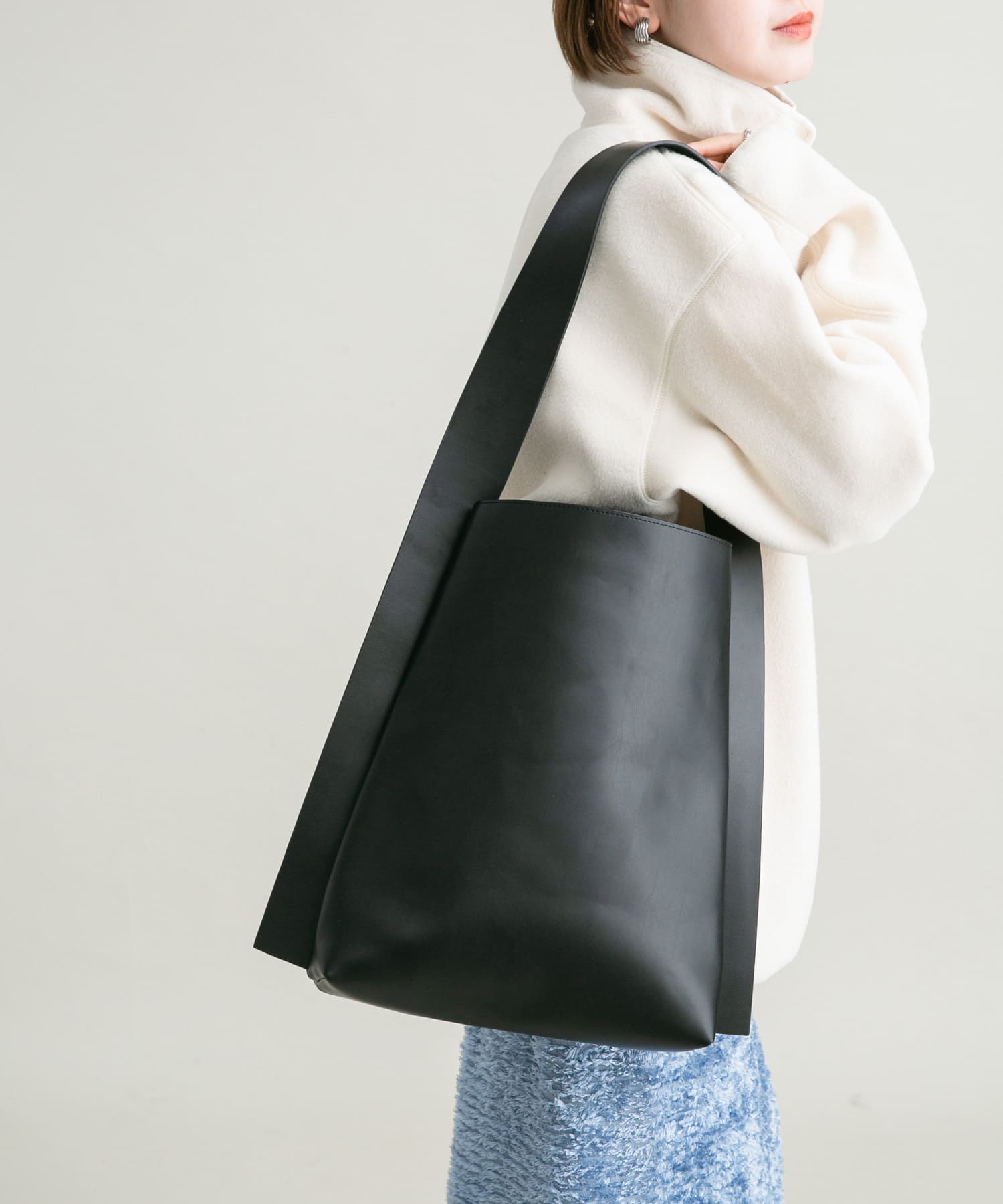 サンドデザインショルダーBAG BLACK one