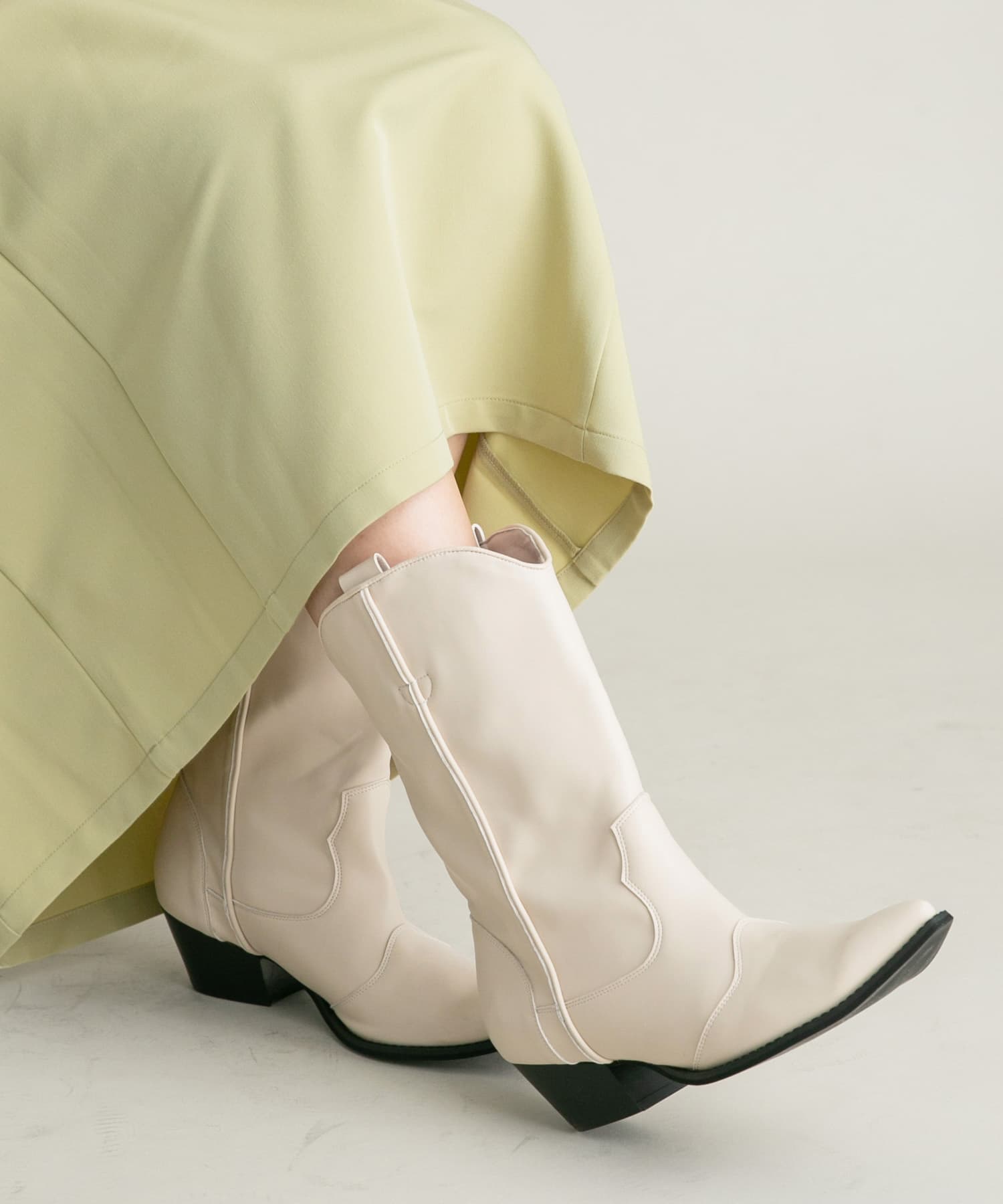 ウエスタンブーツ IVORY 36