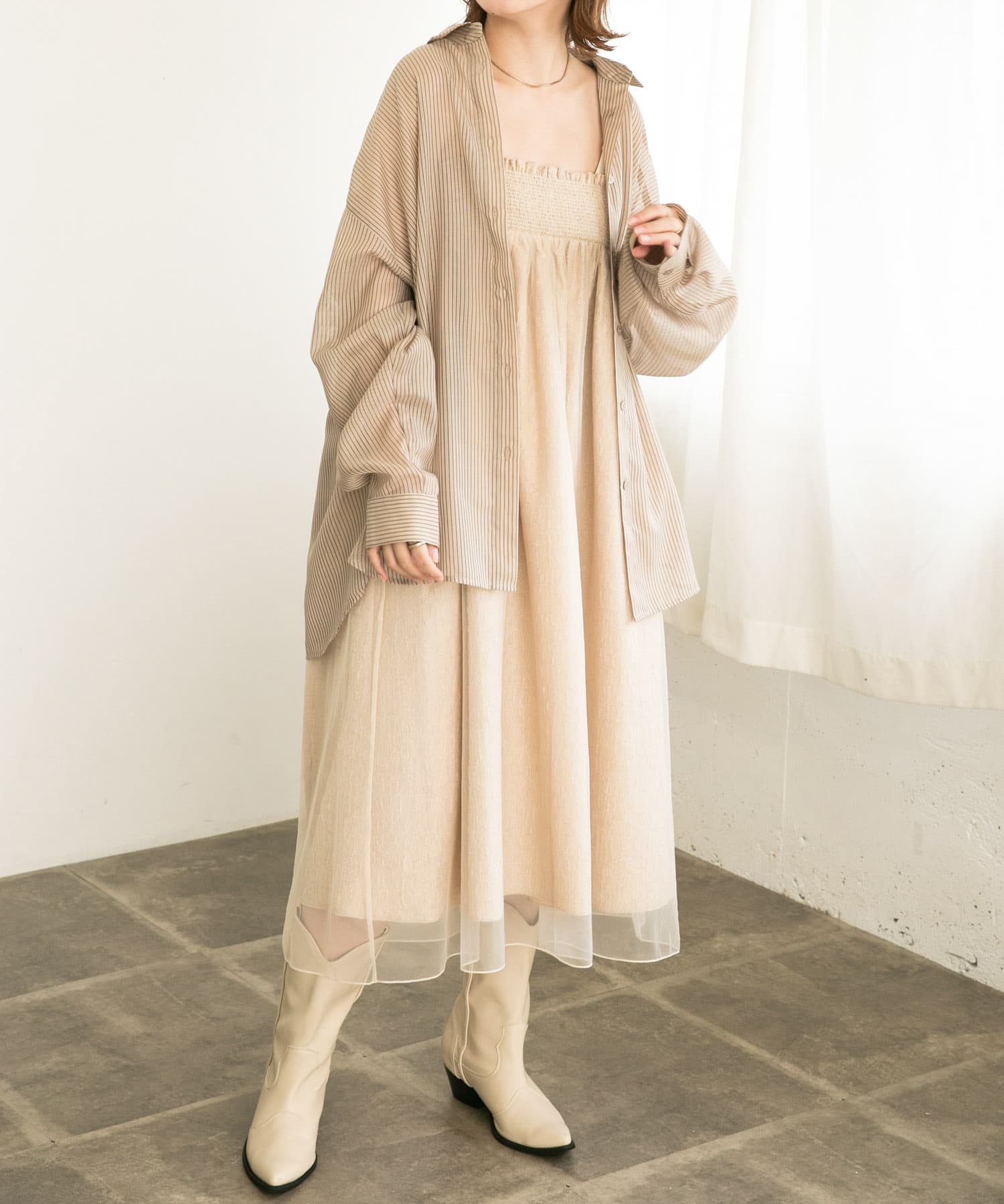 ウエスタンブーツ IVORY 36