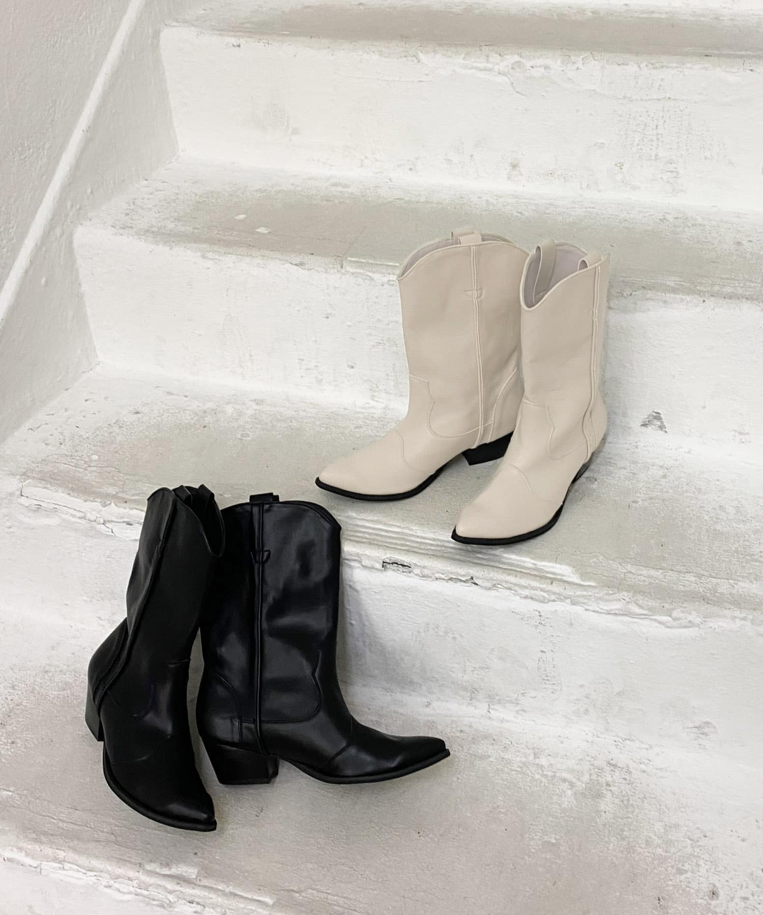 ウエスタンブーツ IVORY 37