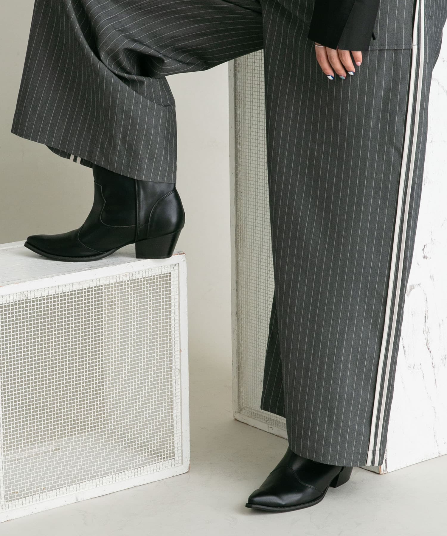 ウエスタンブーツ BLACK 36