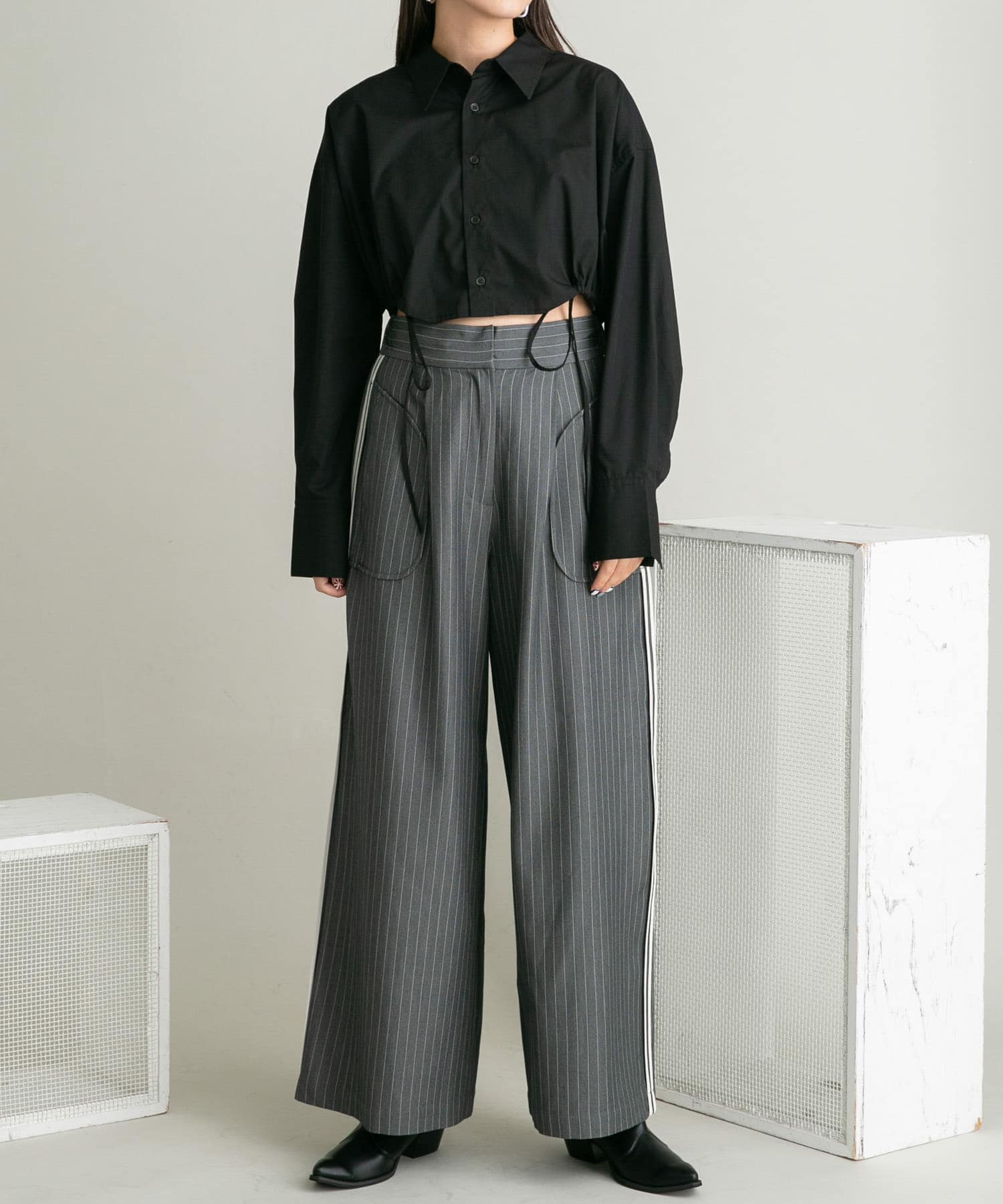 ウエスタンブーツ BLACK 36