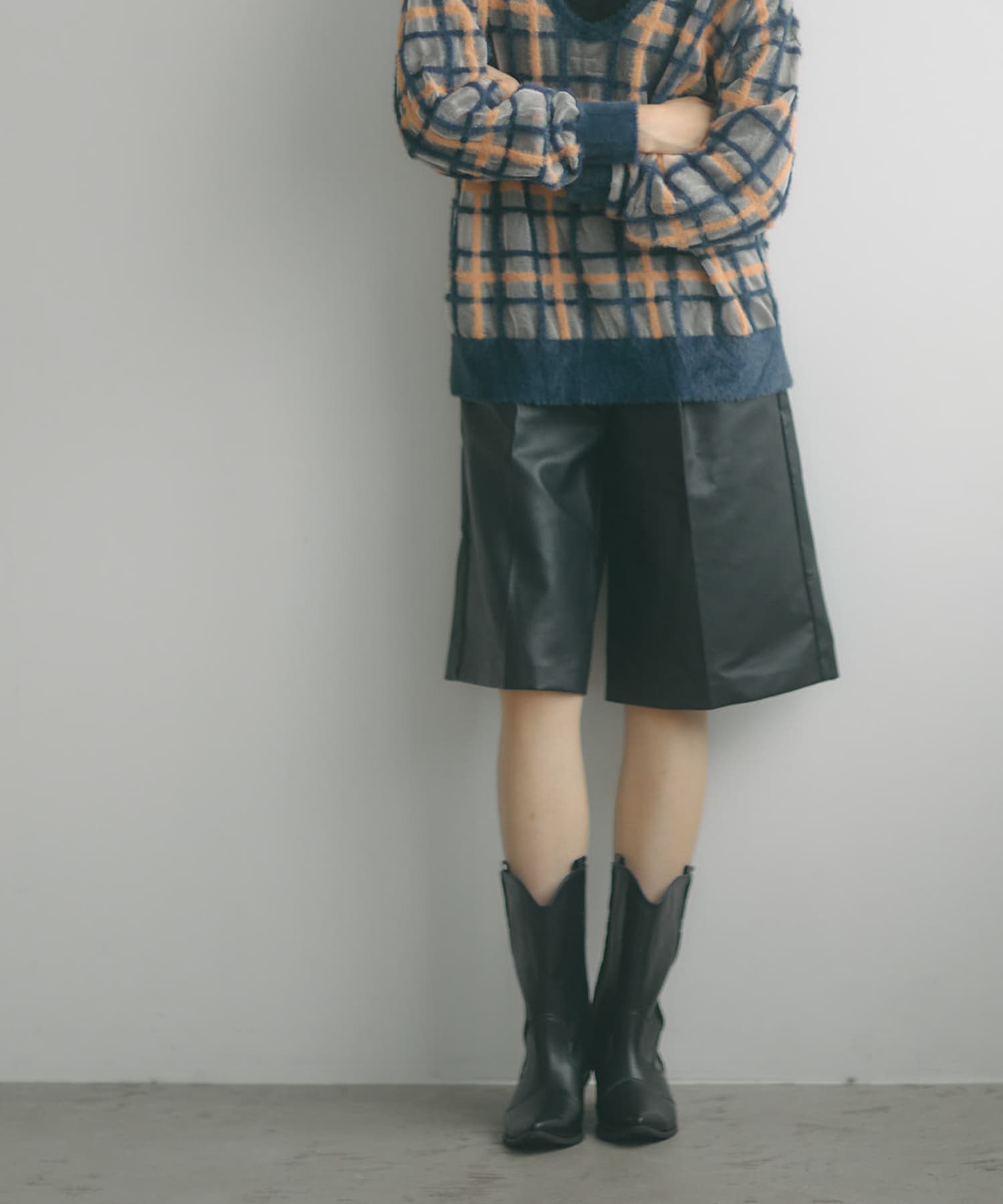 ウエスタンブーツ BLACK 37