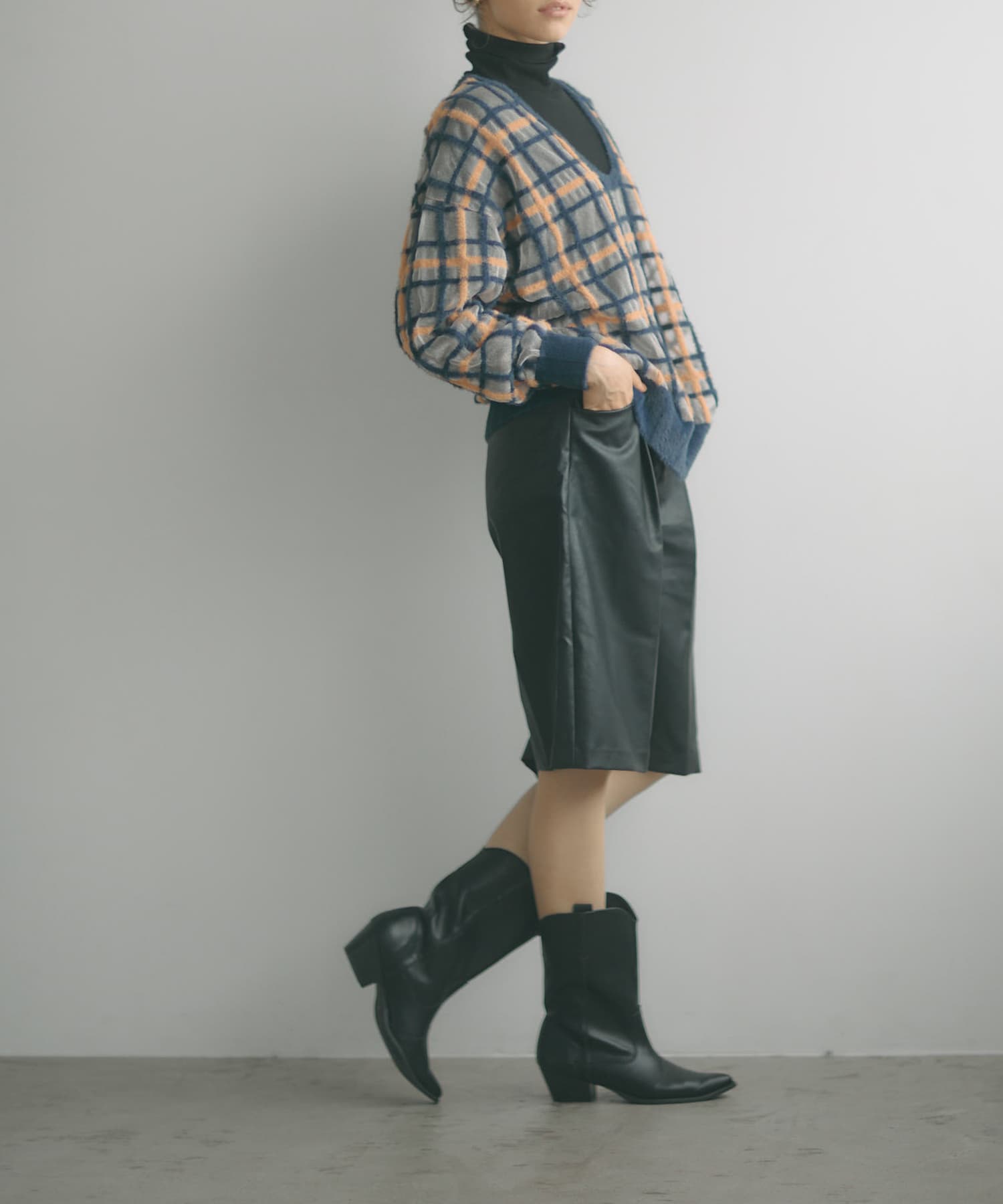 ウエスタンブーツ BLACK 37