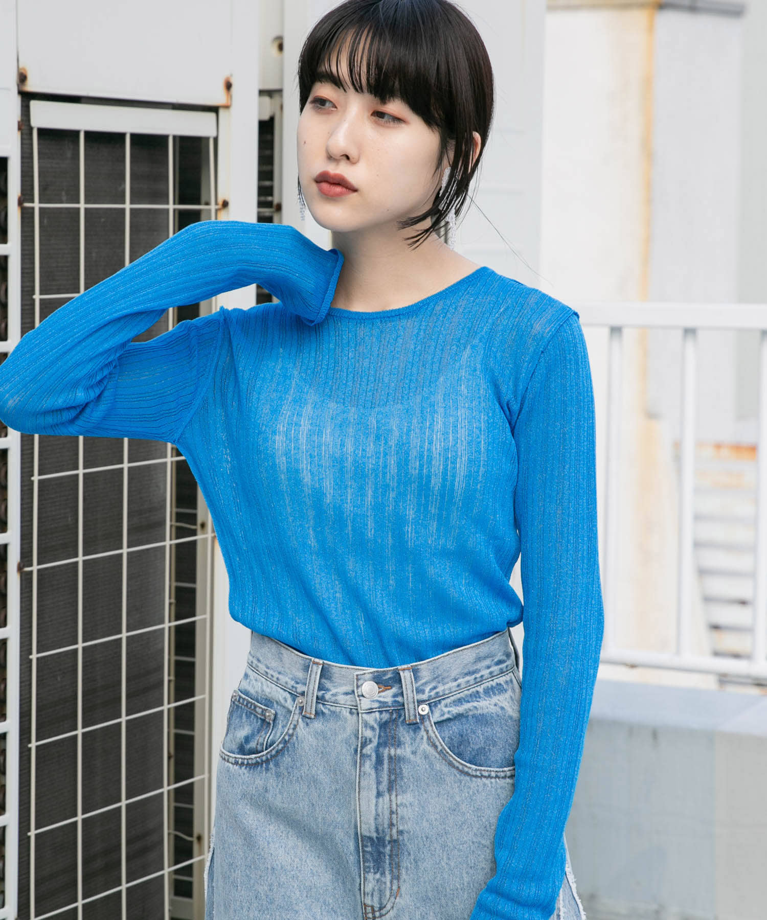 身長：160cm サイズ：one