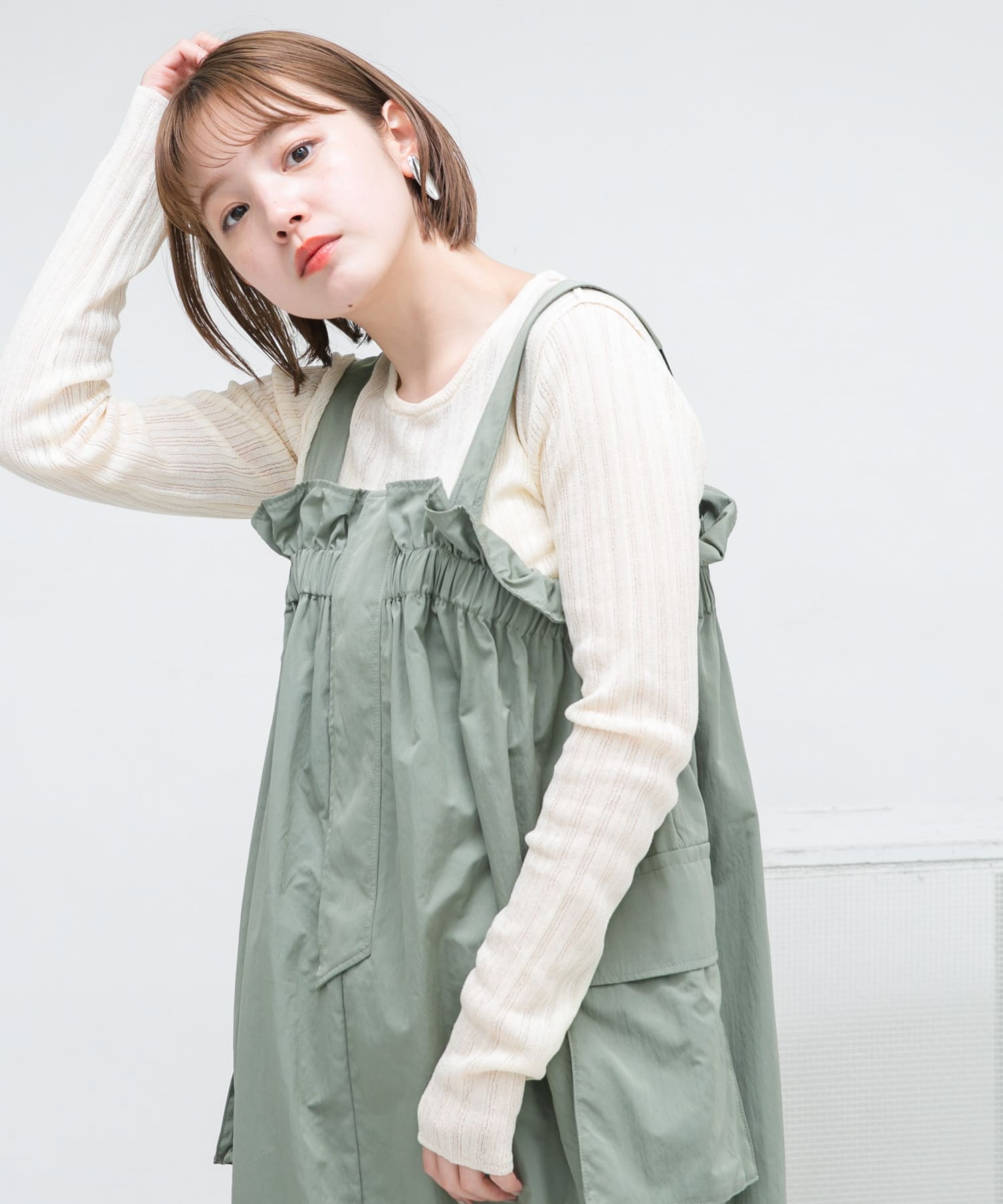 身長：160cm サイズ：one