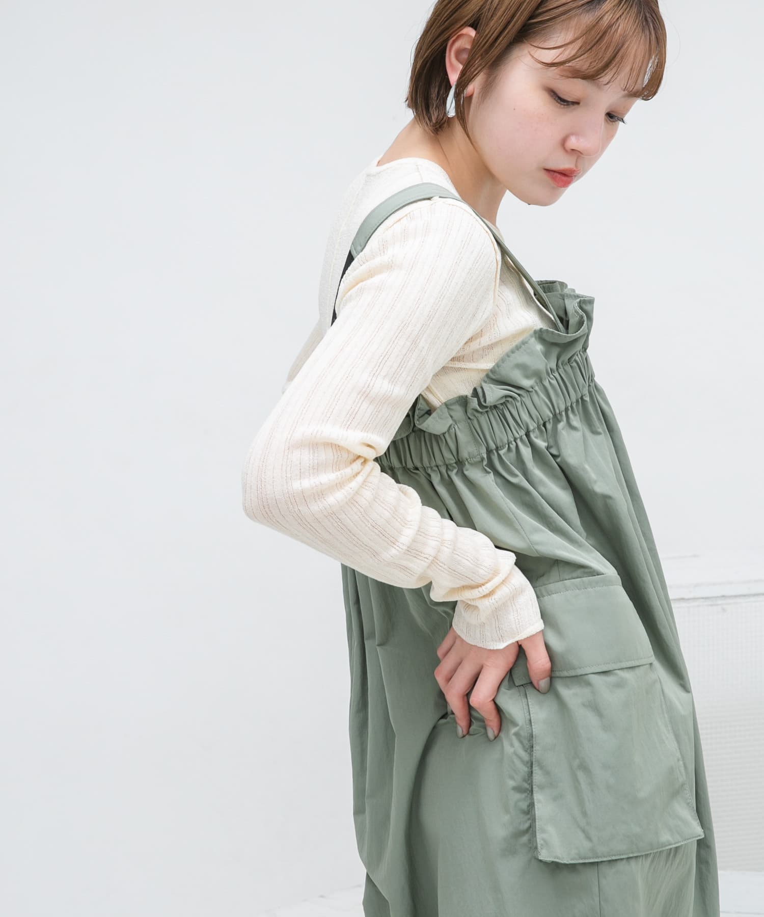 身長：160cm サイズ：one