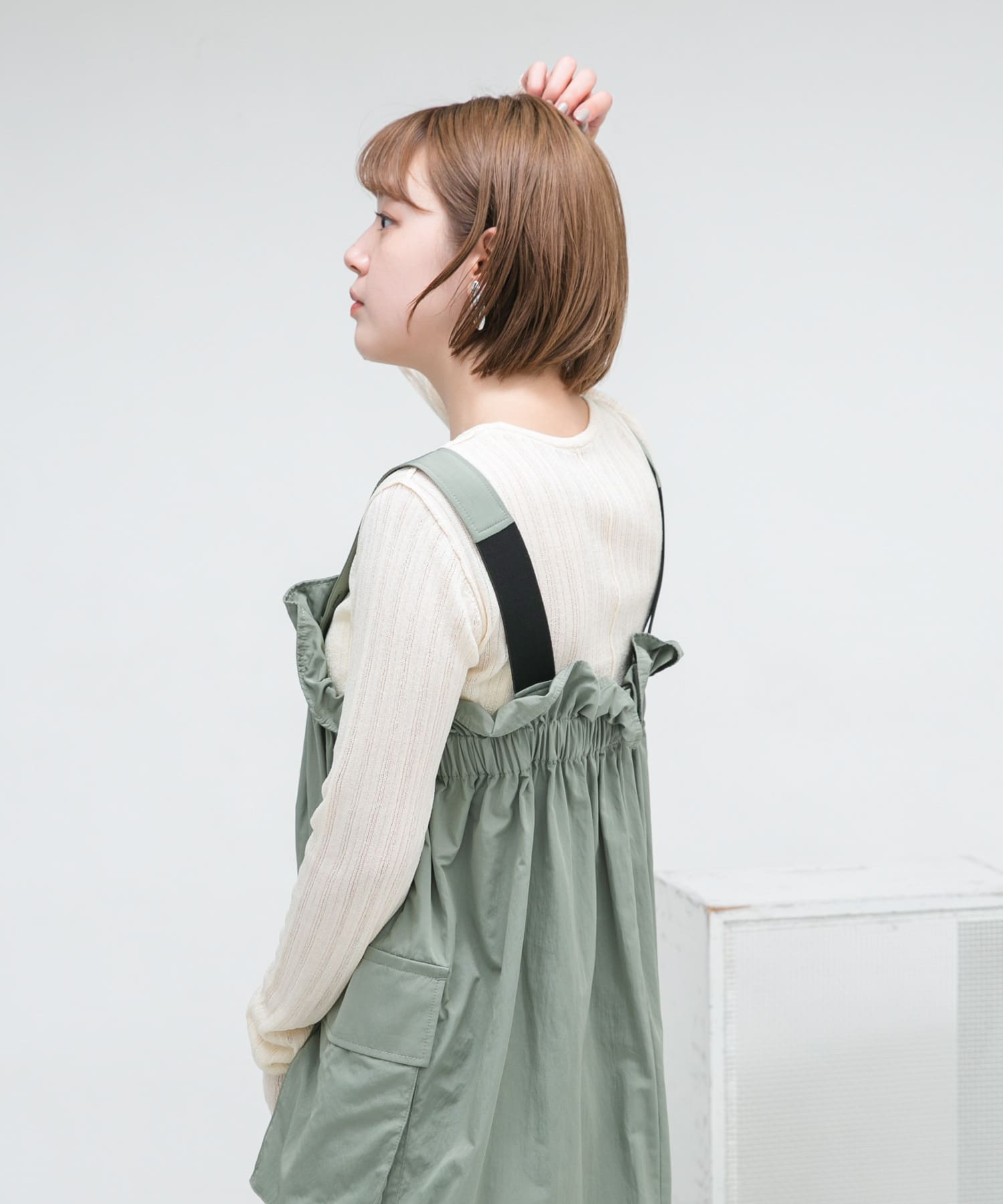 身長：160cm サイズ：one