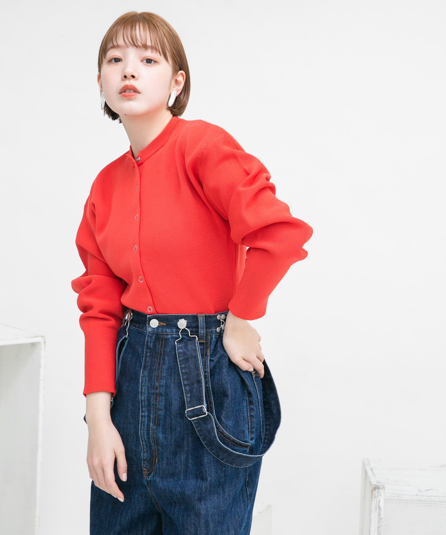身長：160cm サイズ：one