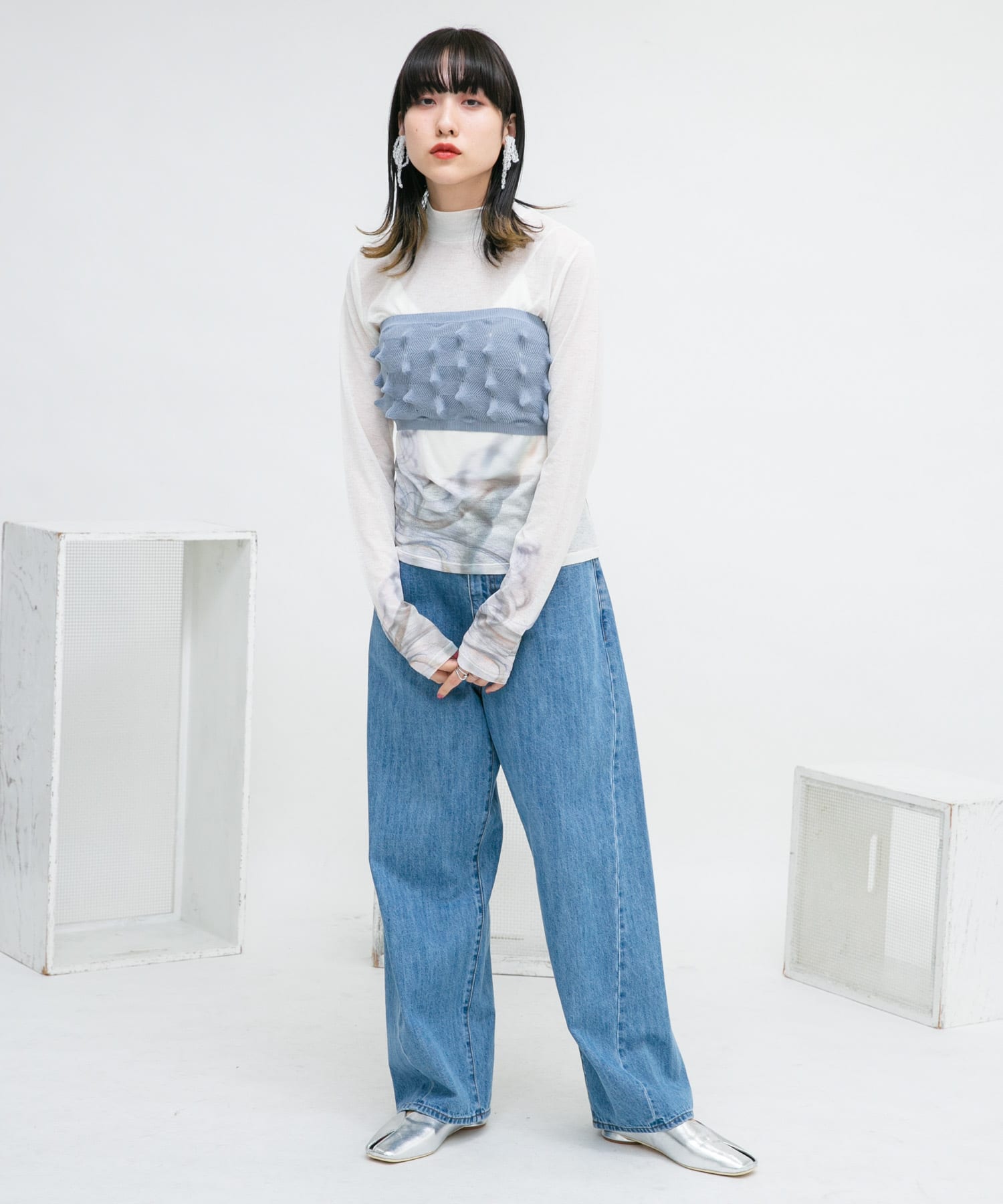 身長：160cm サイズ：one