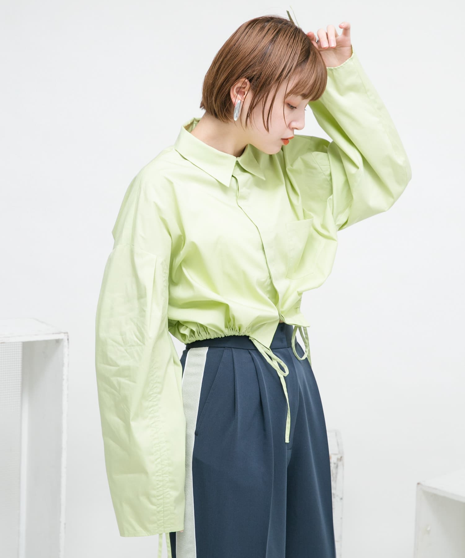 身長：160cm サイズ：one