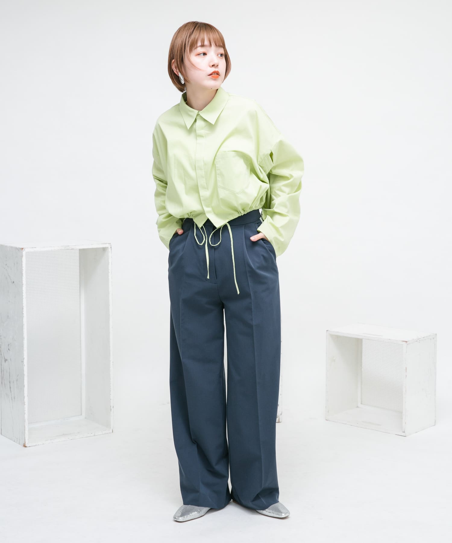 身長：160cm サイズ：one