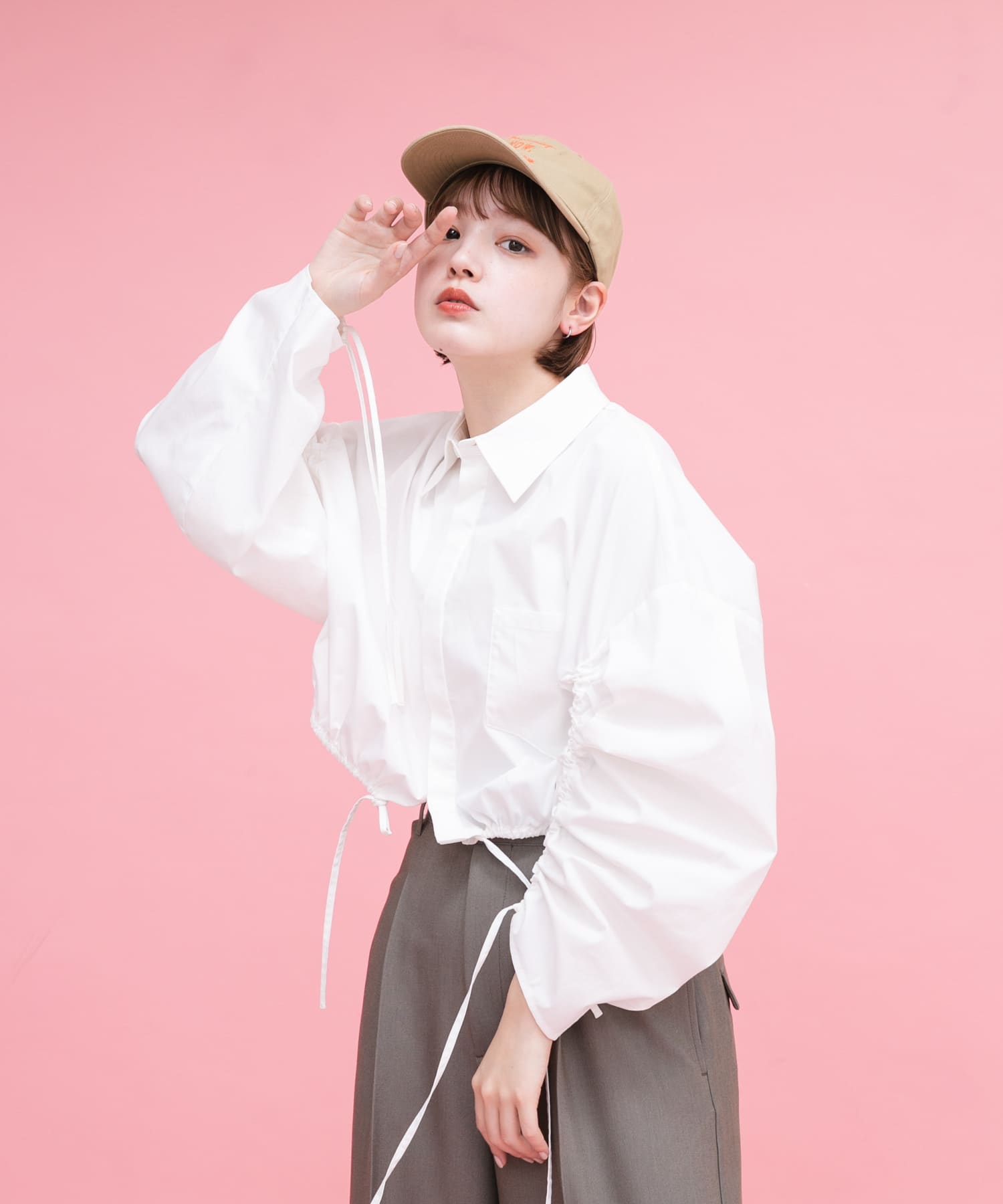 身長：160cm サイズ：one