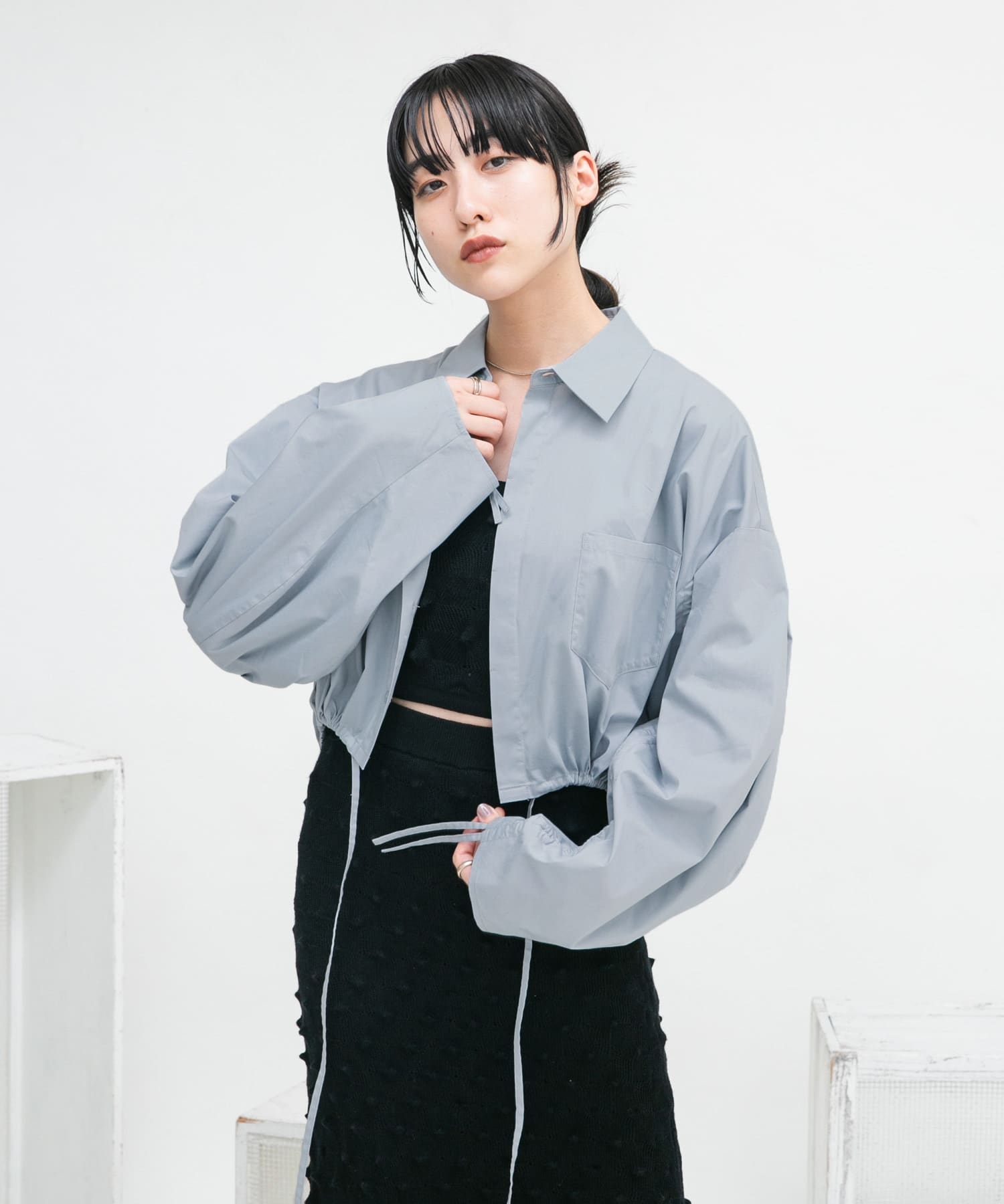 身長：160cm サイズ：one