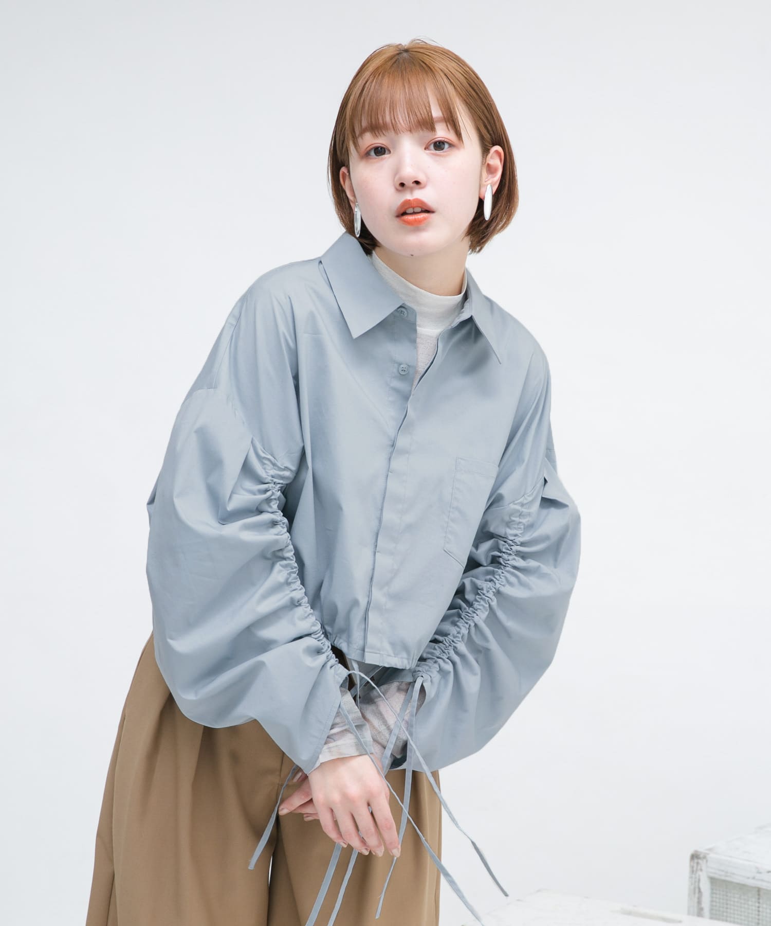 身長：160cm サイズ：one