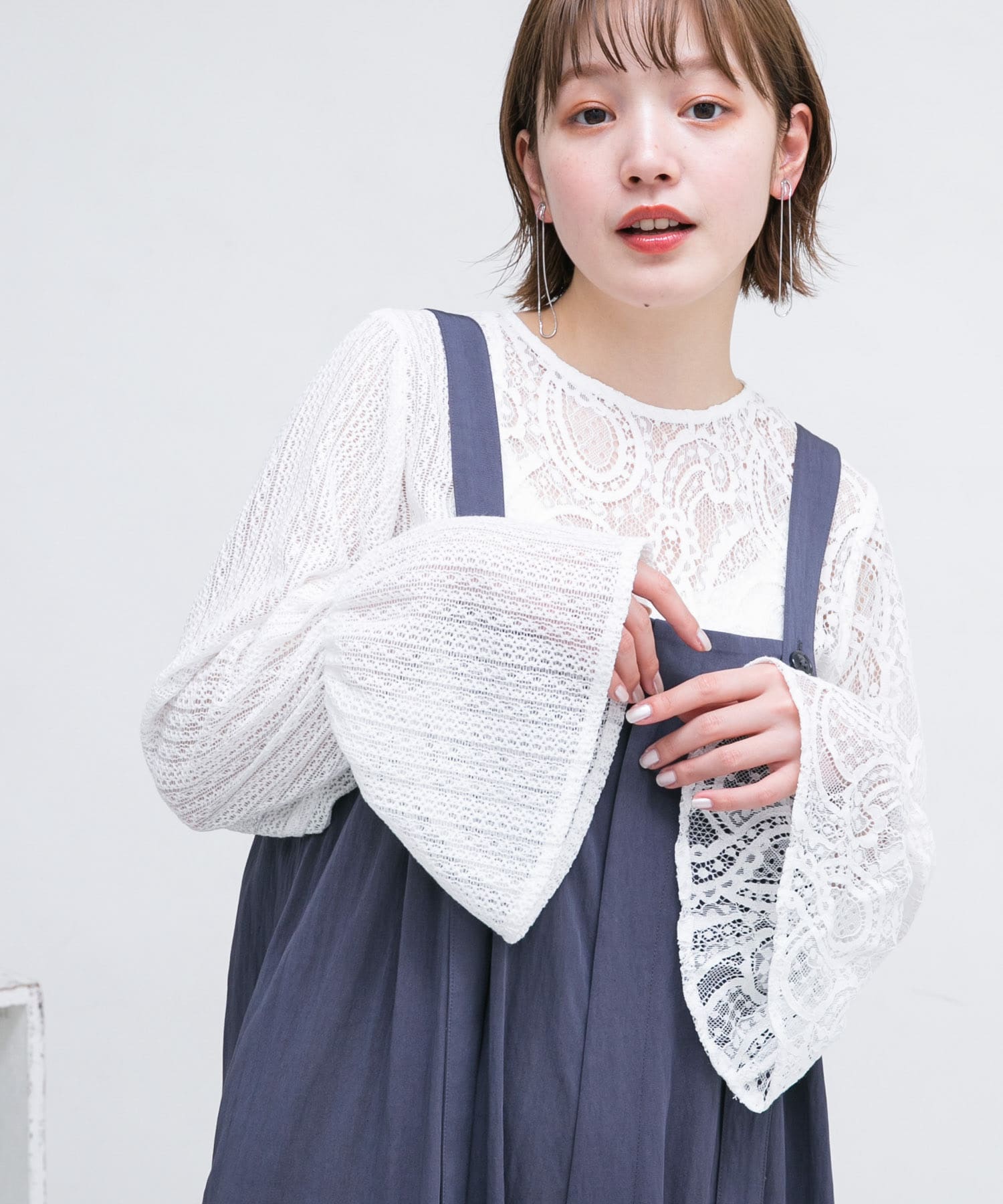 身長：160cm サイズ：one