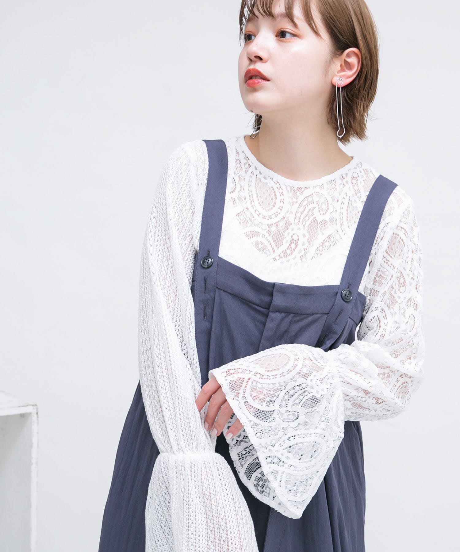 身長：160cm サイズ：one