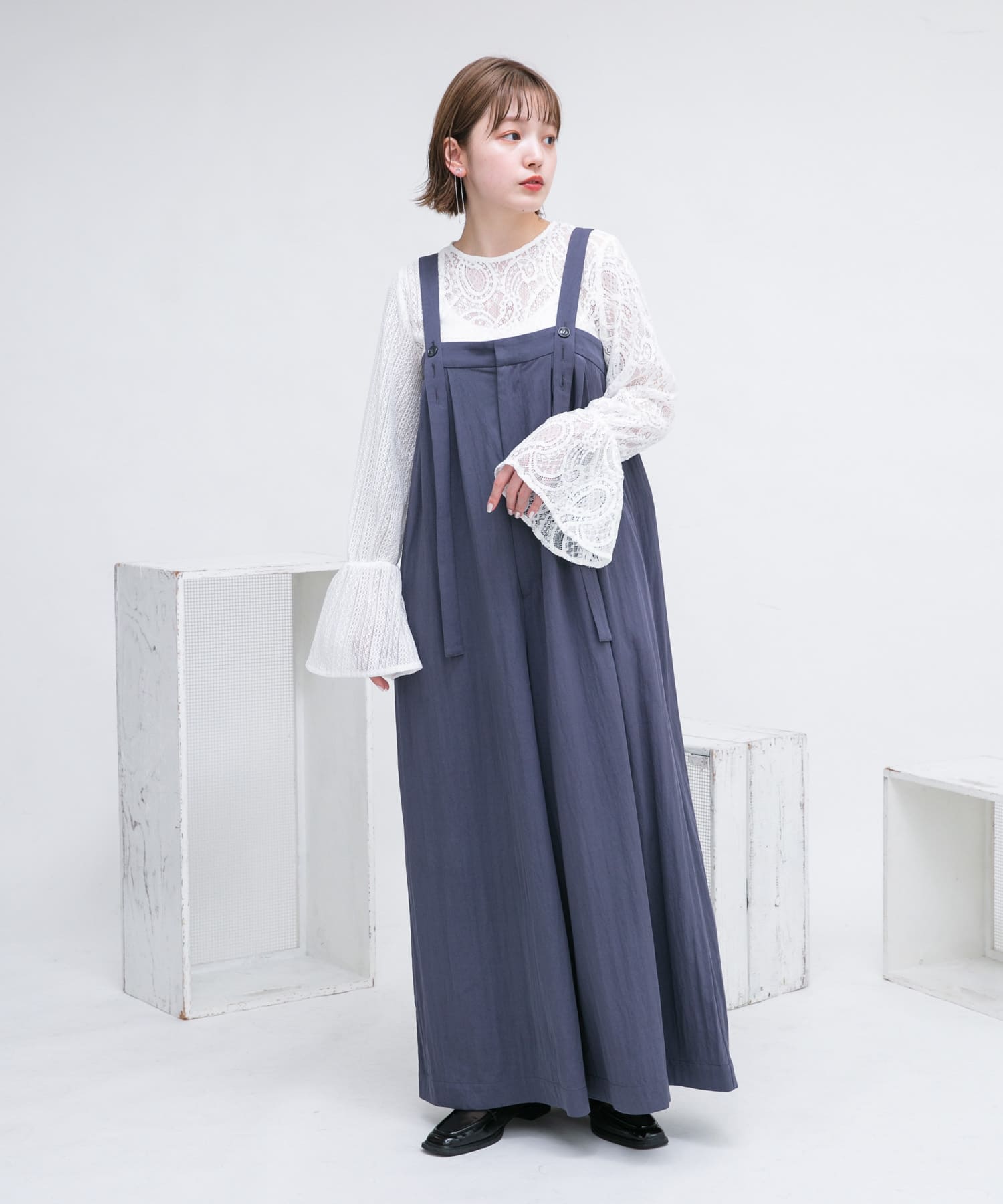 身長：160cm サイズ：one