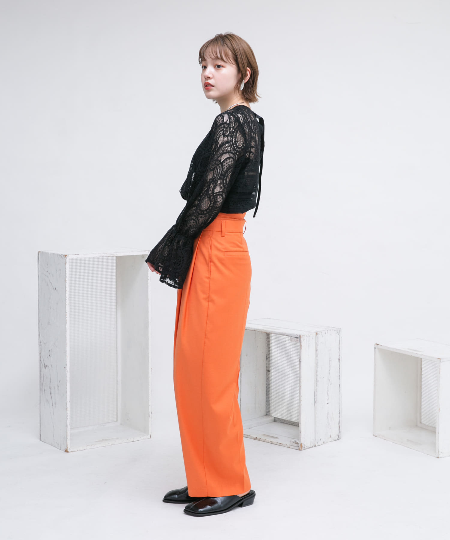 身長：160cm サイズ：one