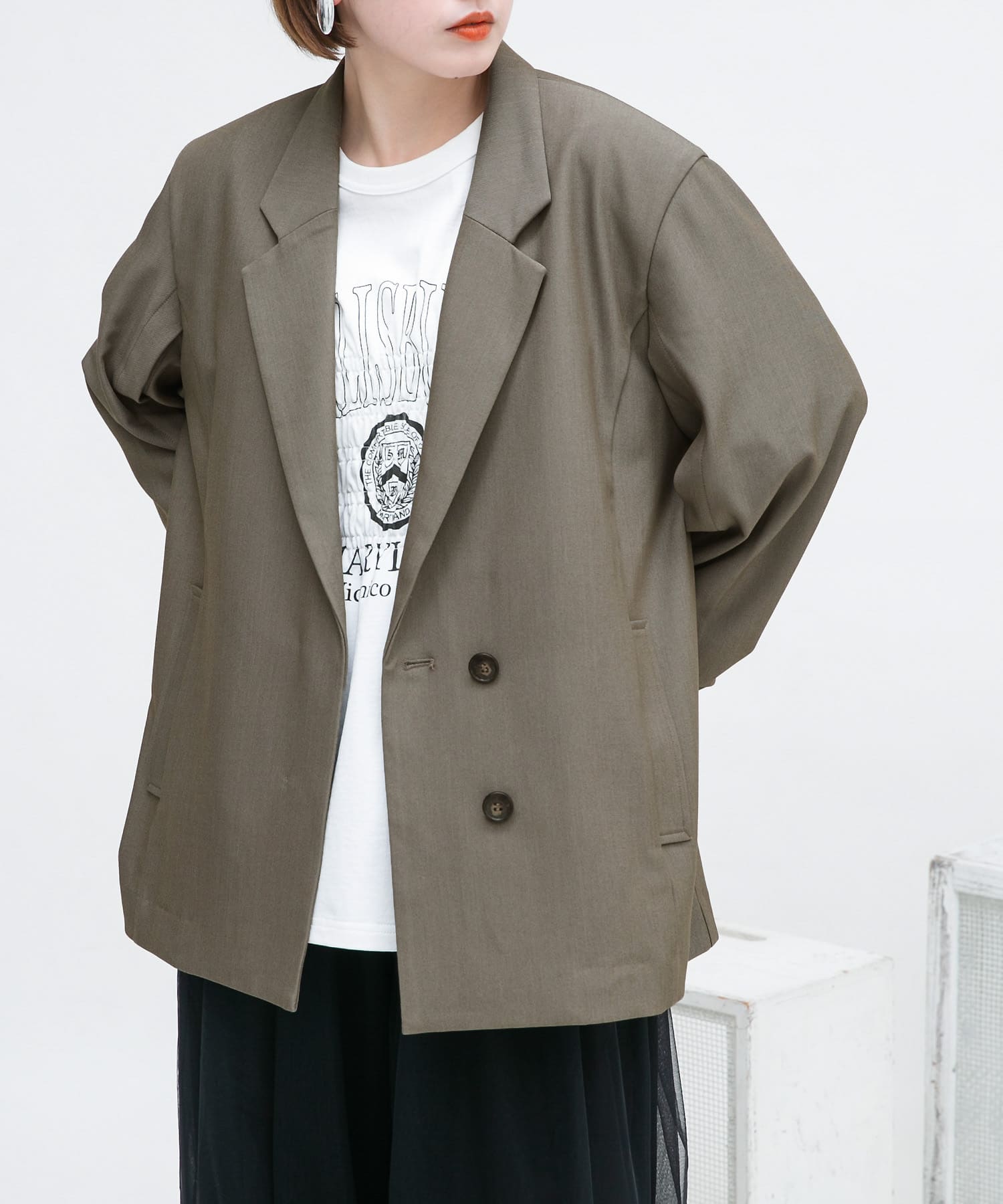 身長：160cm サイズ：one